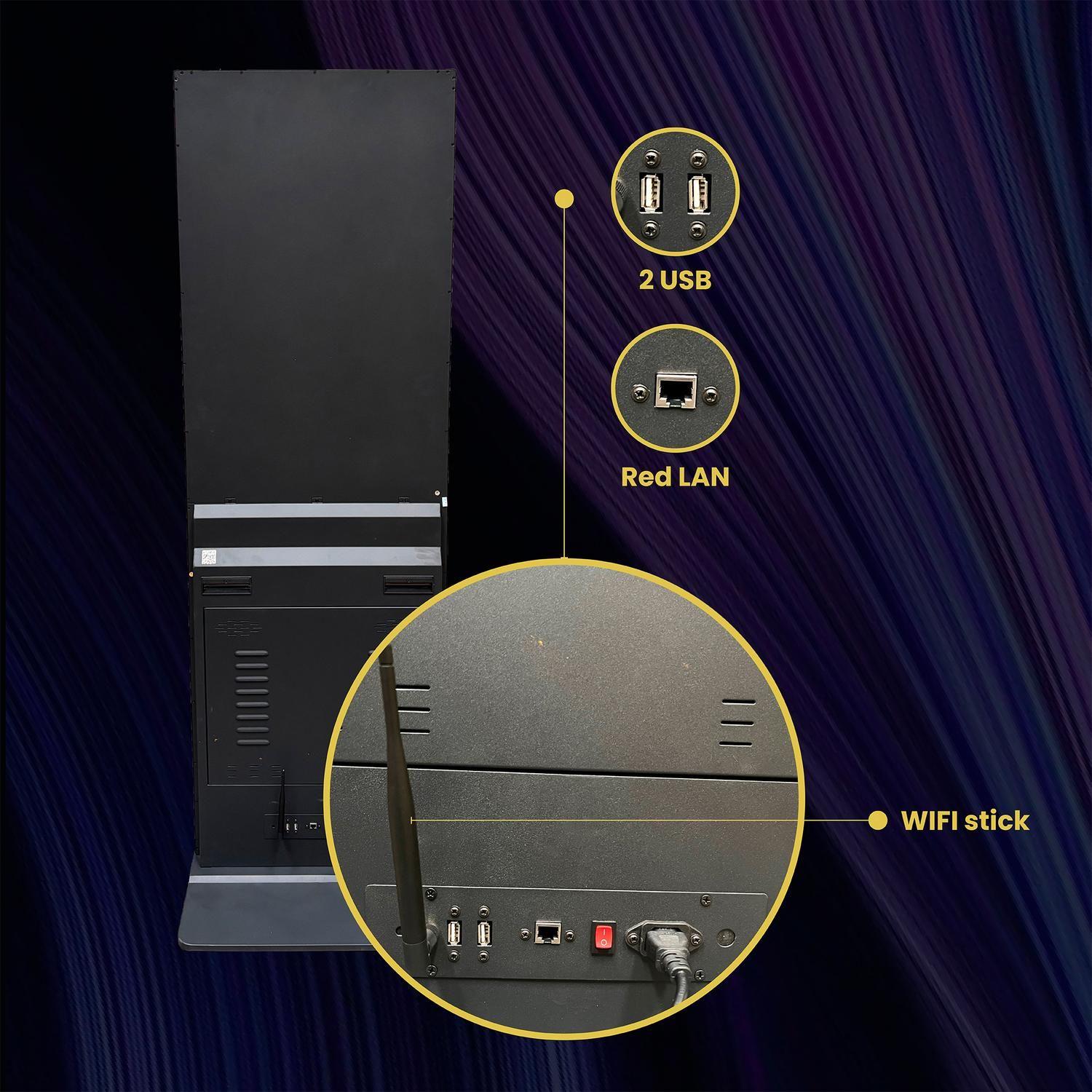 Pantalla Totem Publicitario 43" Touch Android Wifi Usb Levo-4