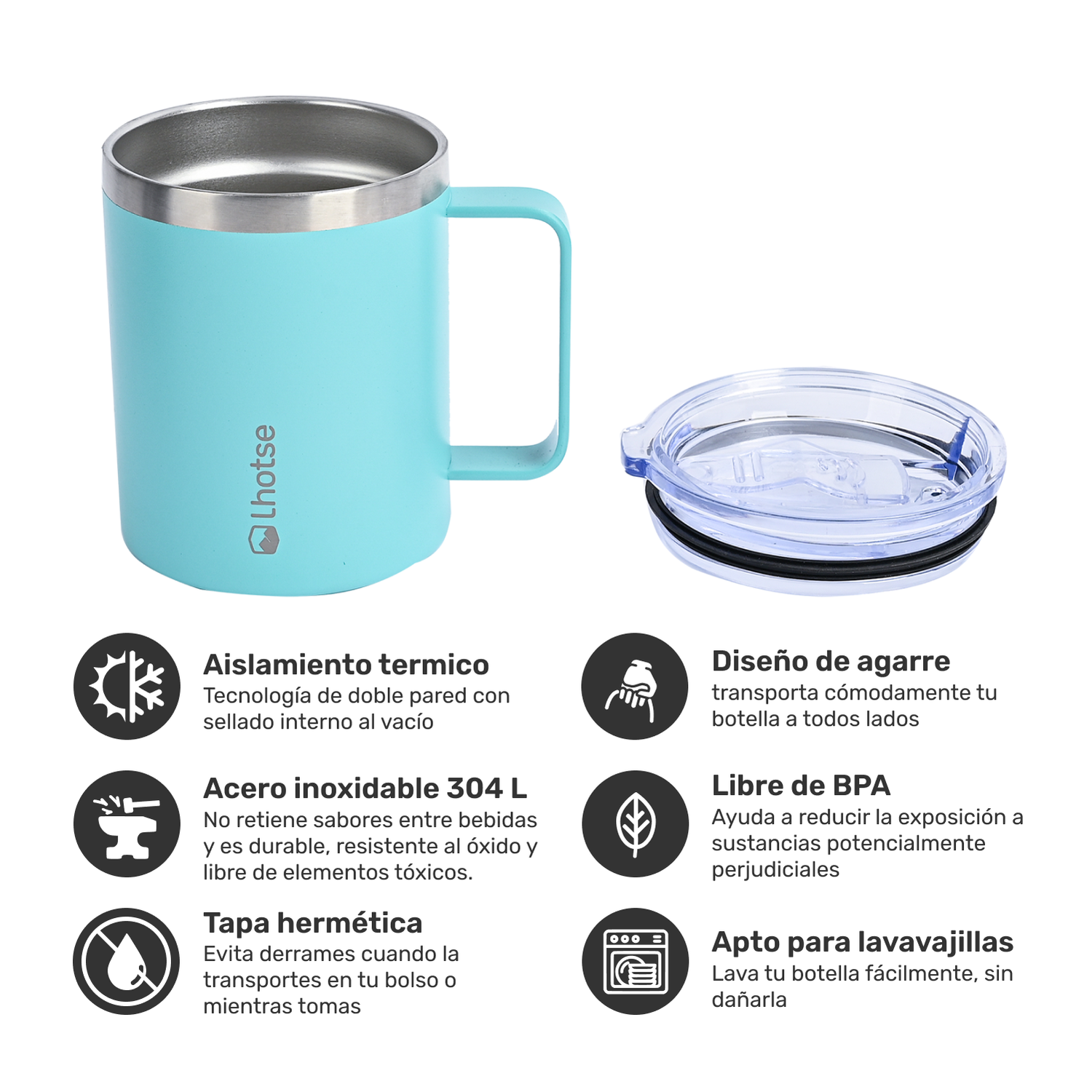 Taza Térmica Insulada Camping 350ml-1