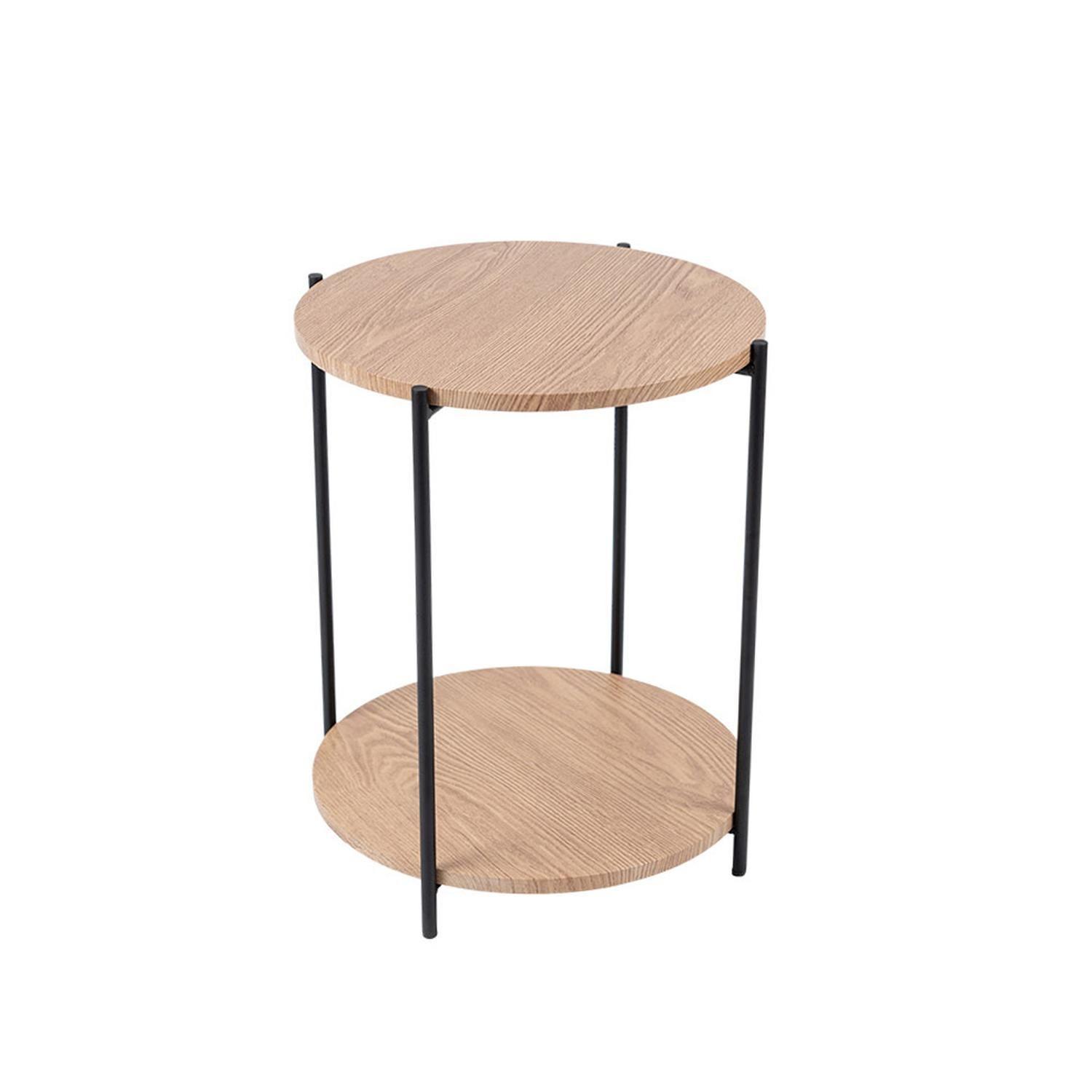 Mesa 40X50Cm Metal Mdf Negro DAY-2