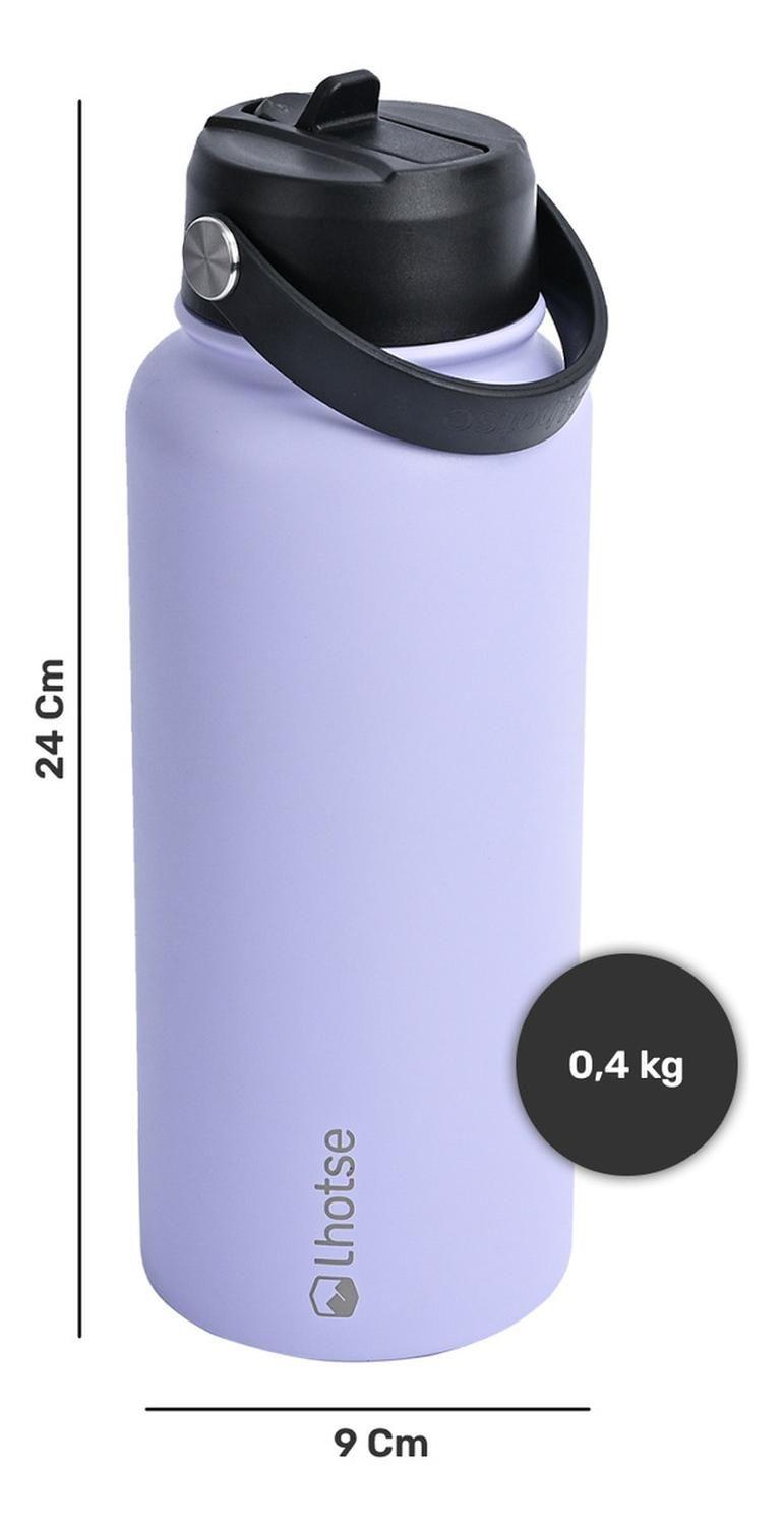 Botella Térmica Hydro Lila 960ml + 2 Tapas Lhotse-4