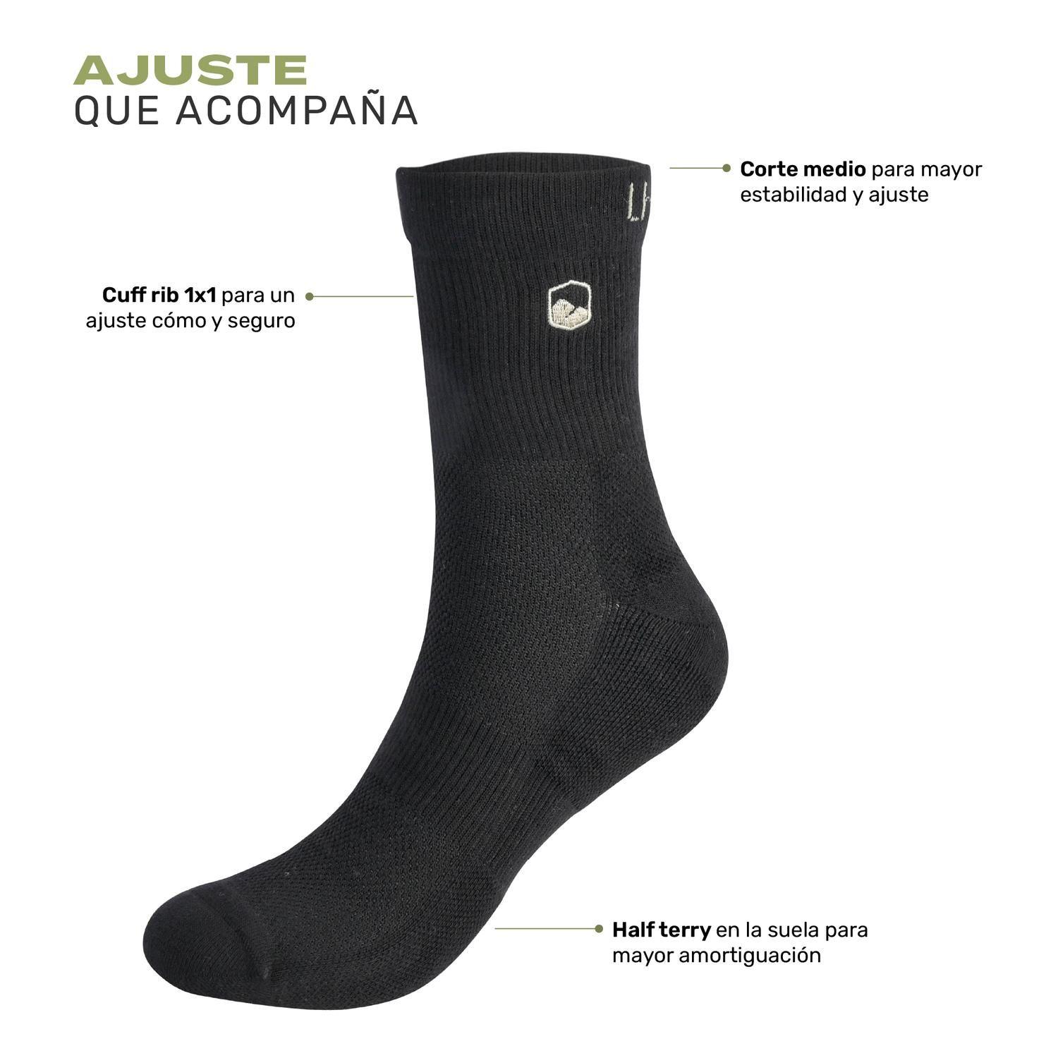 Calcetines Deportivos Corte Medio Numa 3 Pares Lhotse-3