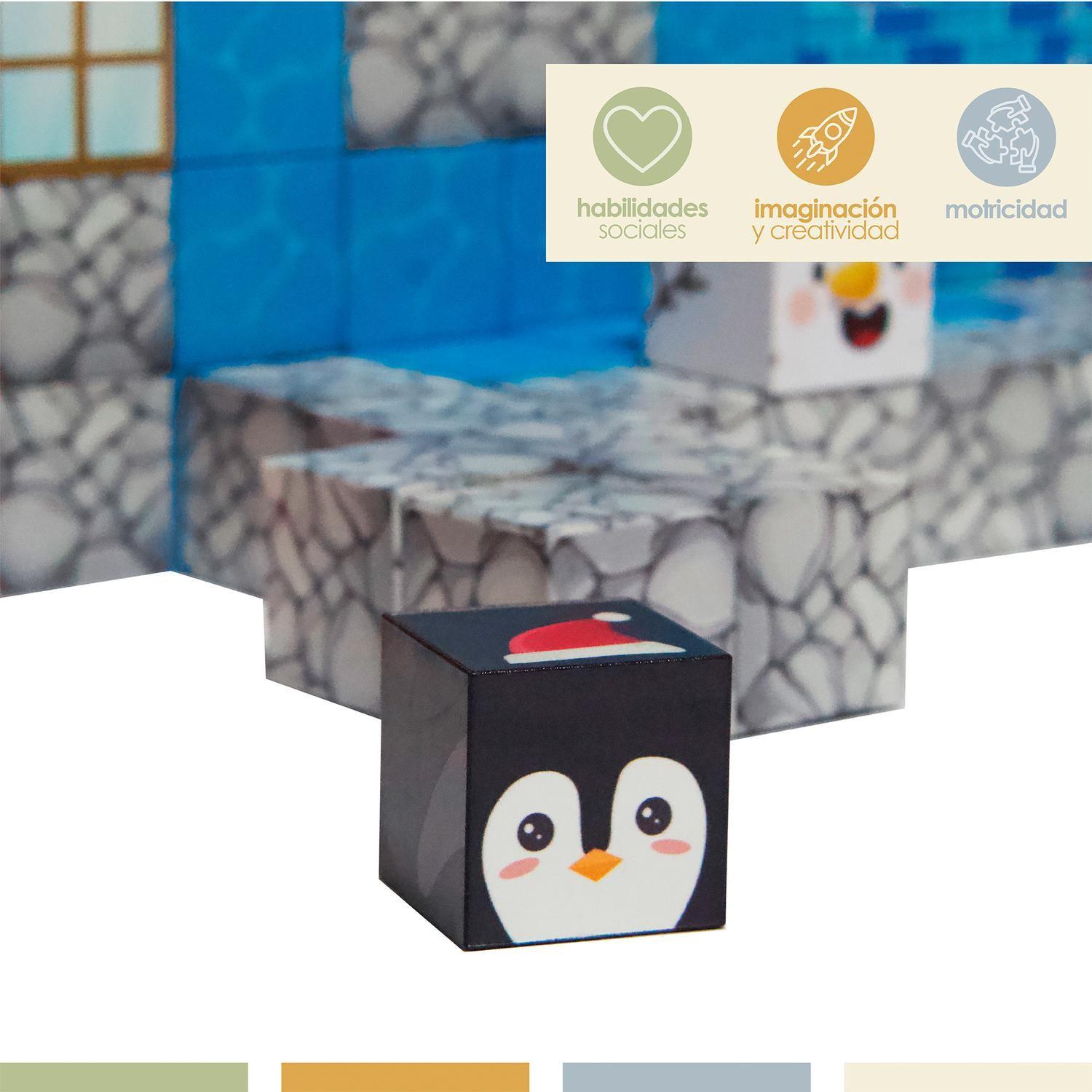 Juego Bloques Magnéticos 89pcs MineBlocks Aventura Bandú-5