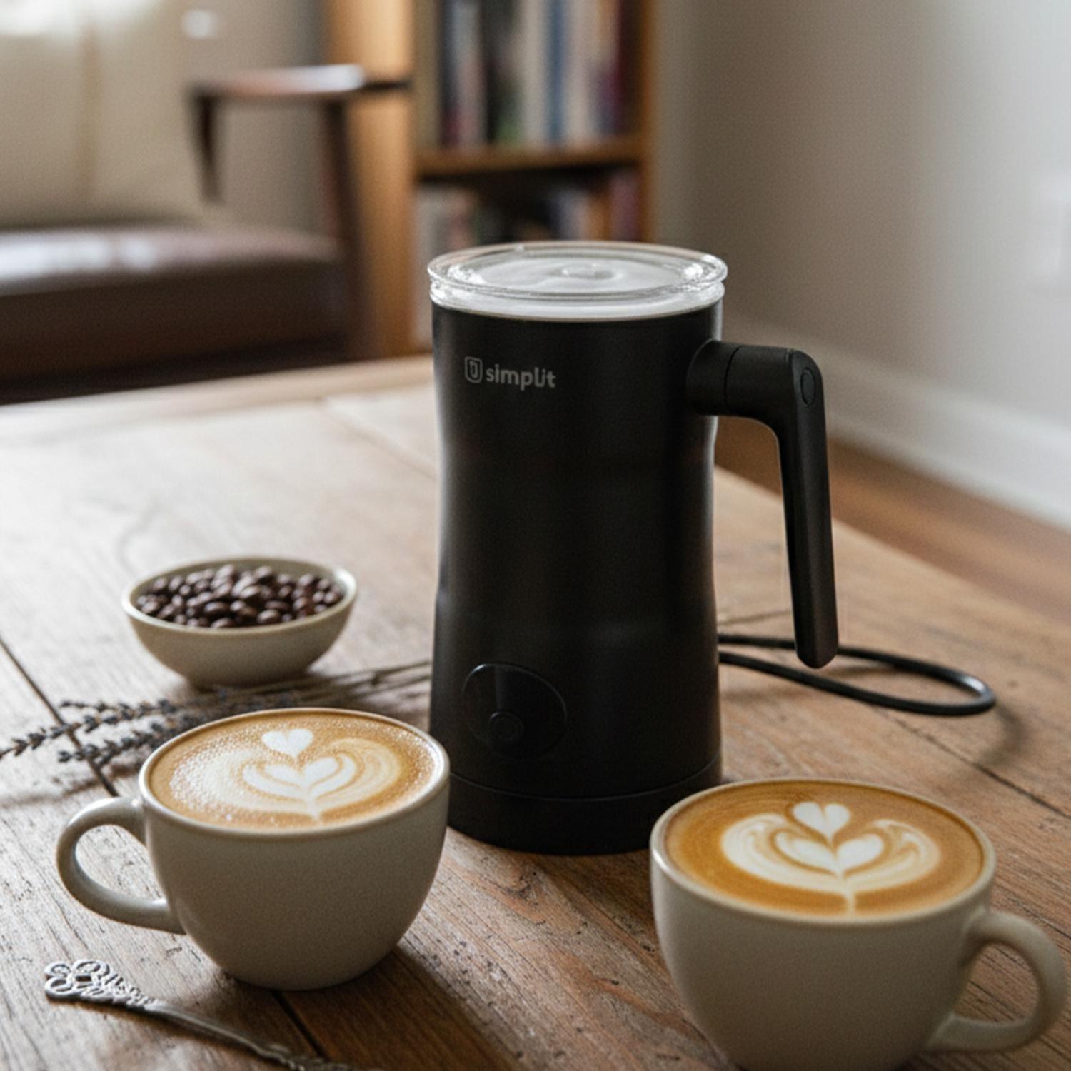 Espumador de Leche 4 en 1 Negro Simplit-2