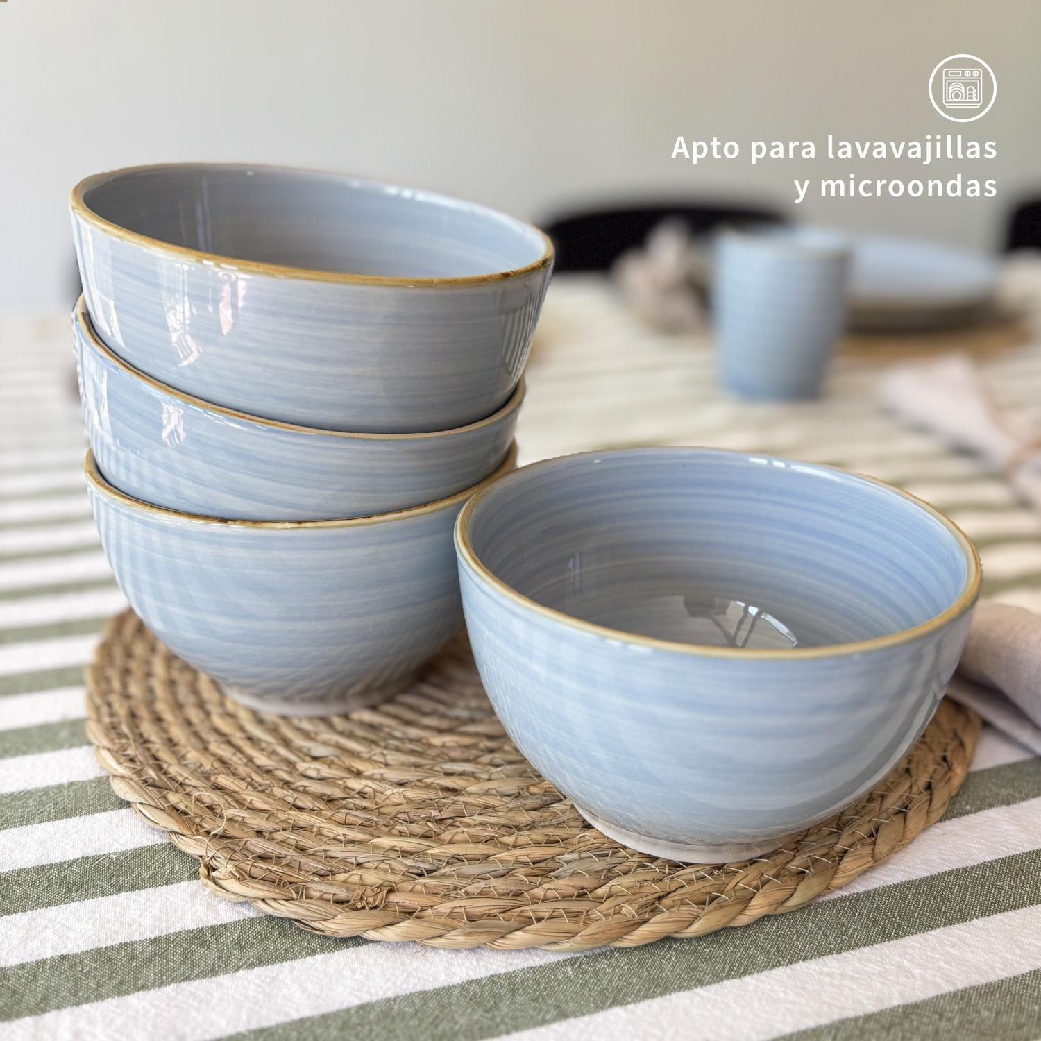 Set 4 Bowls Cerámica 8,5cm Amalfi Simplit-5