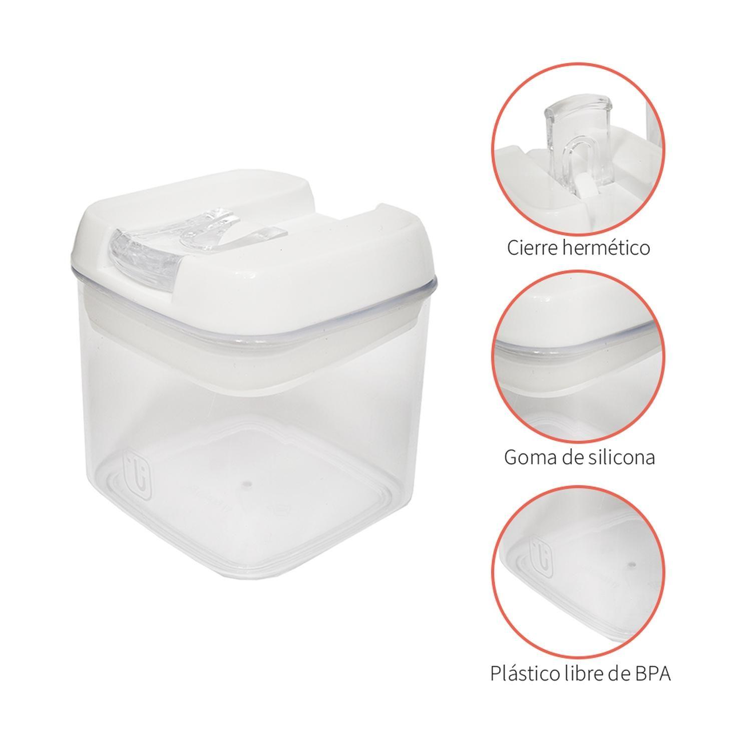 Pack 14 Contenedores Herméticos Plástico Blanco Simplit-6