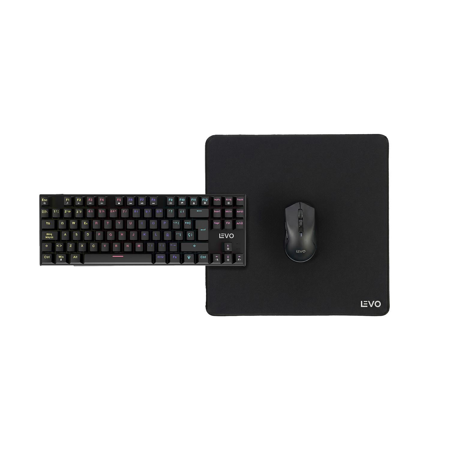Kit Gamer Teclado + Mouse Nova Series + Mousepad L LEVO-0