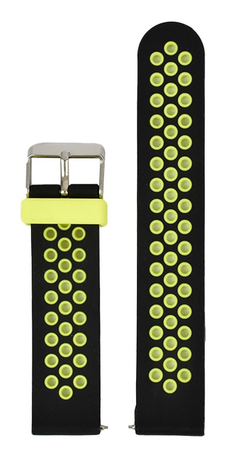 Correa Smartwatch Lhotse SW88 20mm Negra Verde Hebilla-2
