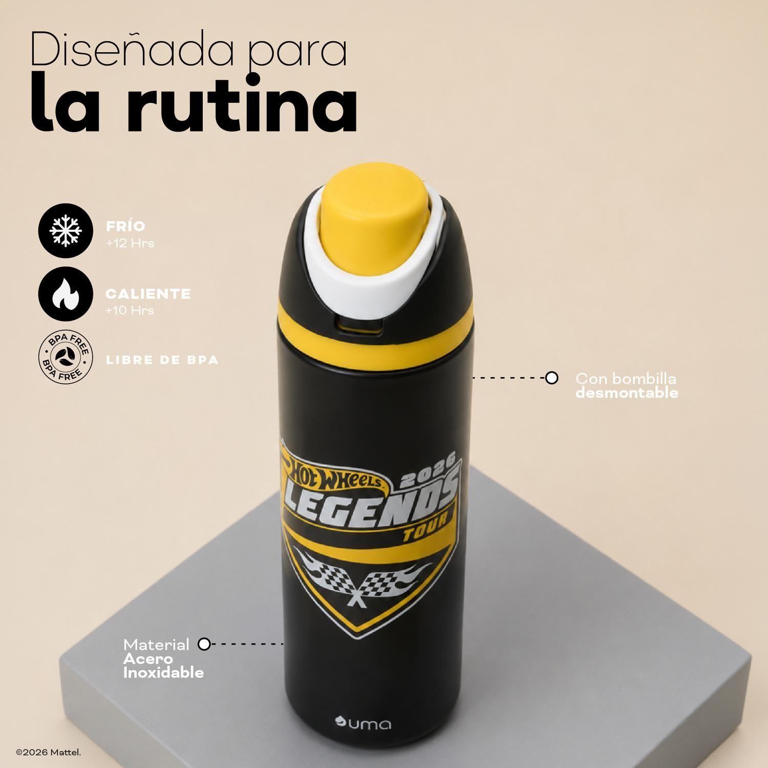 Botella Térmica Insulada Hot Wheels Legends 750 ml UMA-3