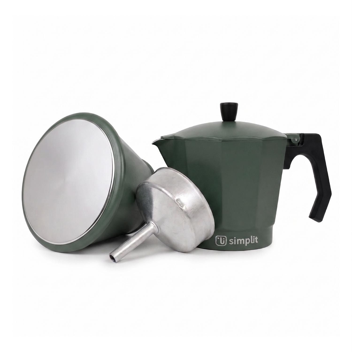 Cafetera Italiana Moka 12 Tazas 600ml Simplit-5