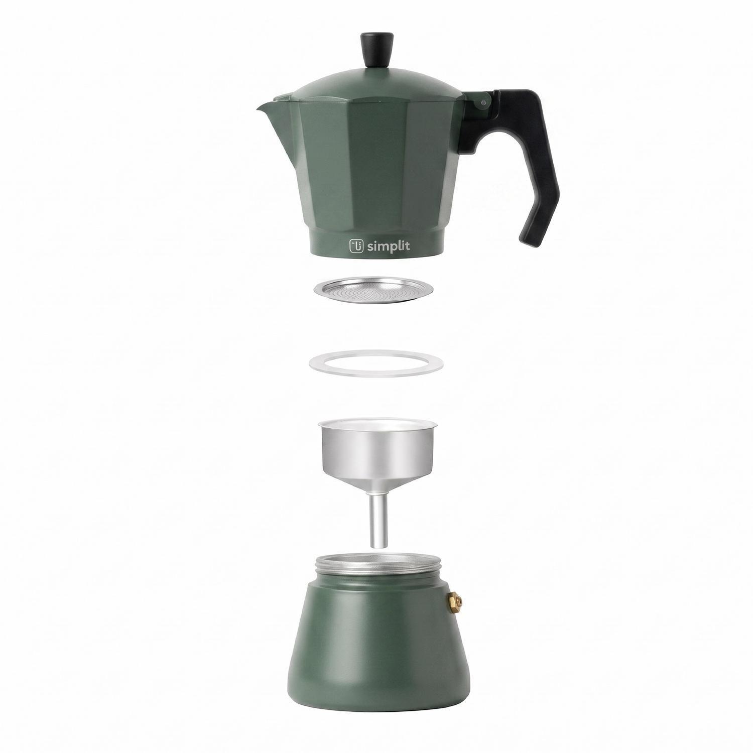 Cafetera Italiana Moka 12 Tazas 600ml Simplit-6