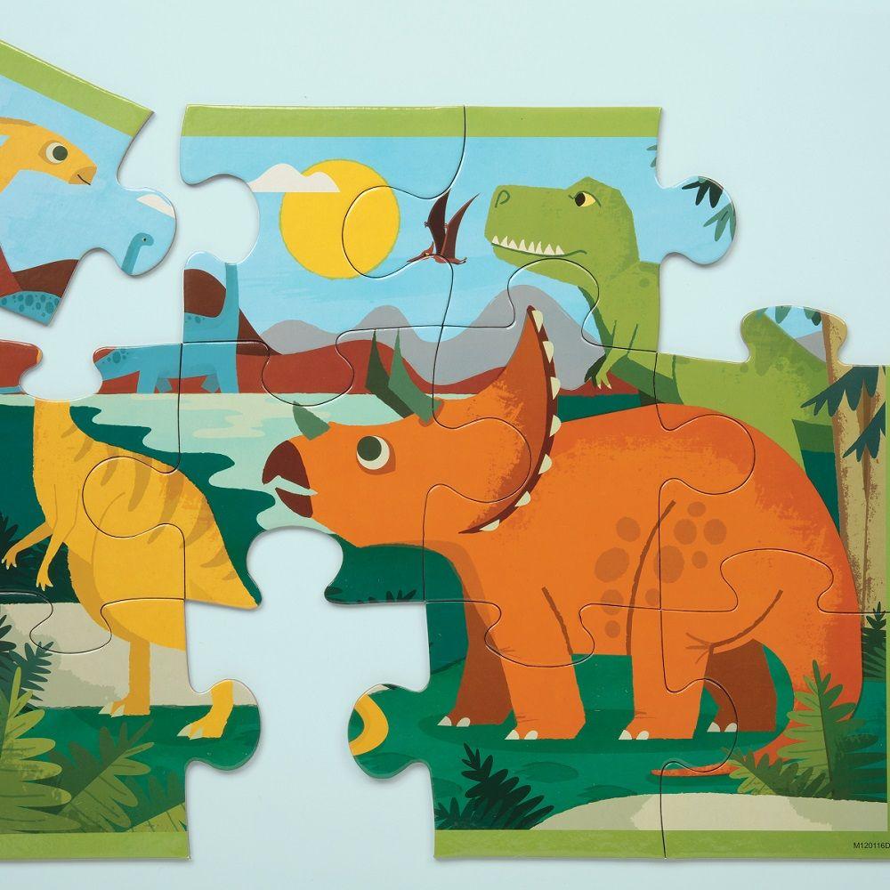 Puzzle 12pcs En Estuche Parque Dinosaurio Mudpuppy-1