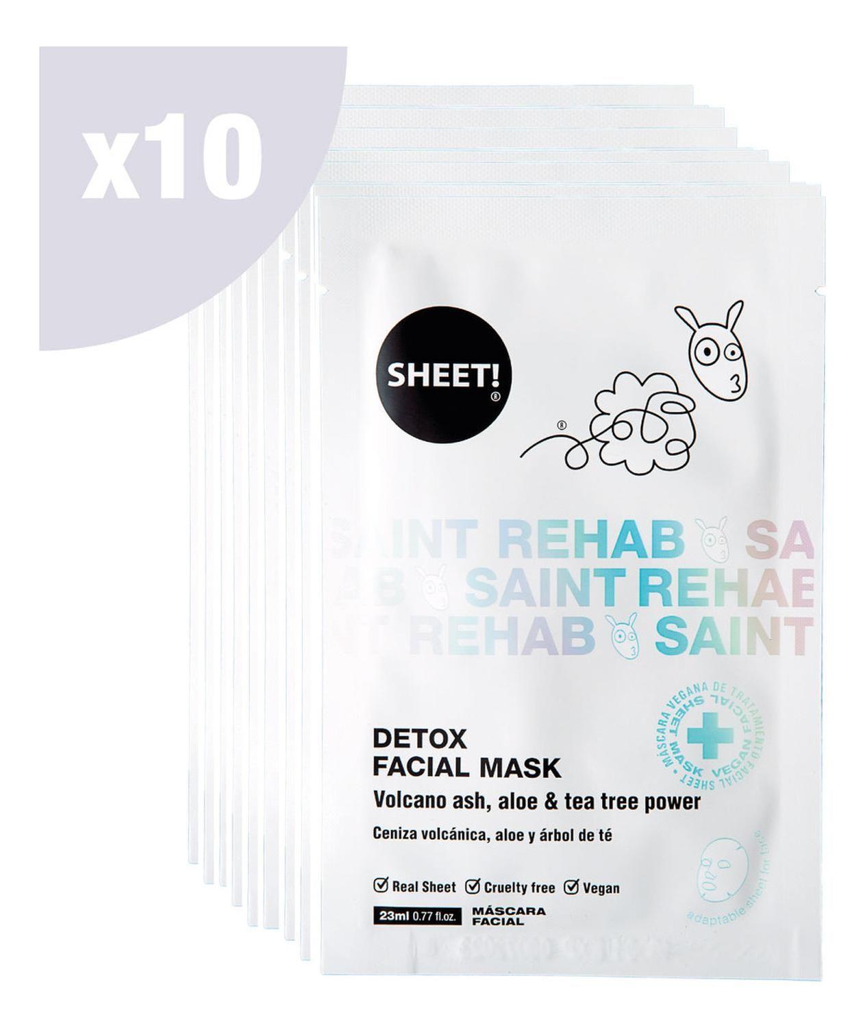 Pack X10 Mascarillas Faciales Detox-1