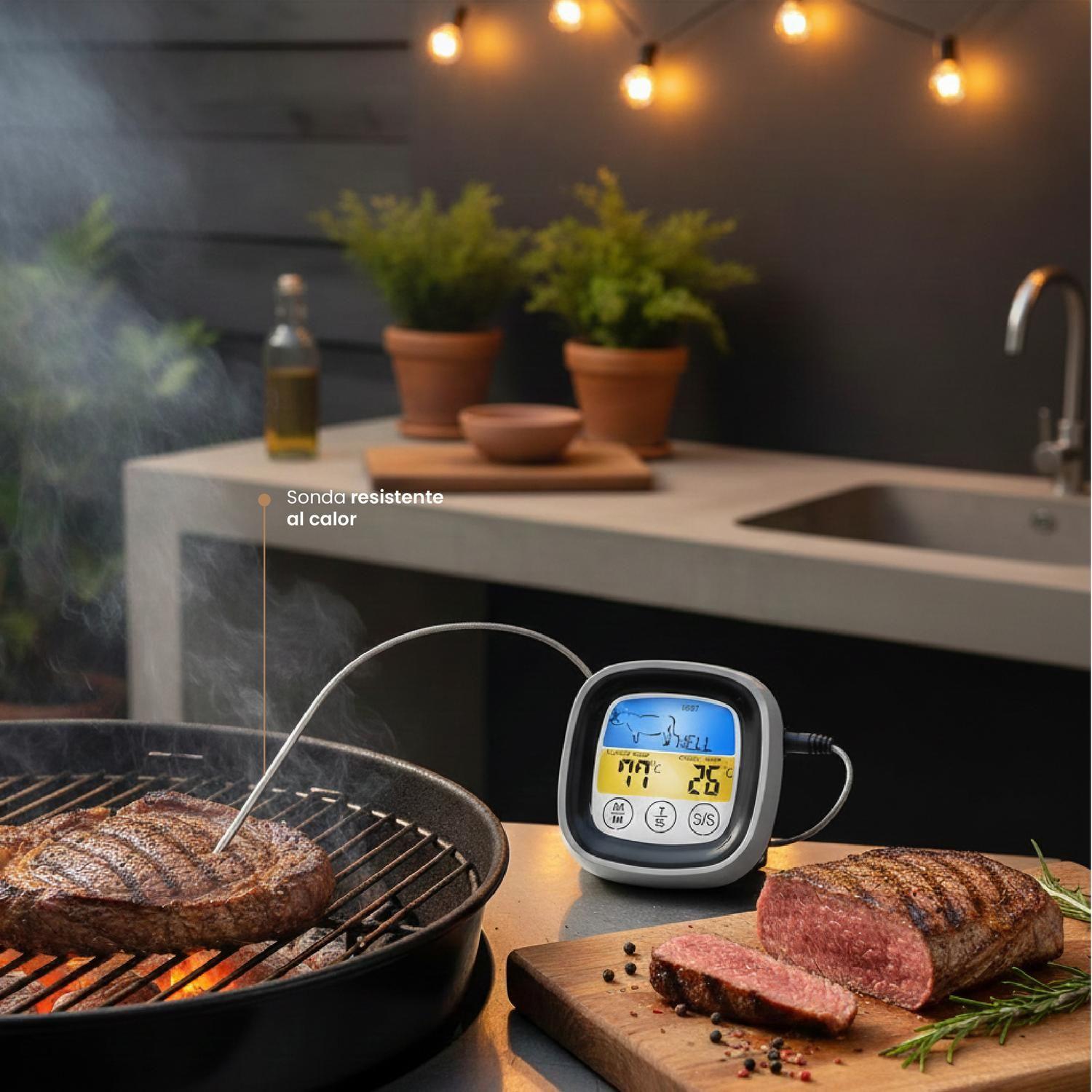 Termometro Inalámbrico Digital Con Sonda Para Carnes Dangrill-3