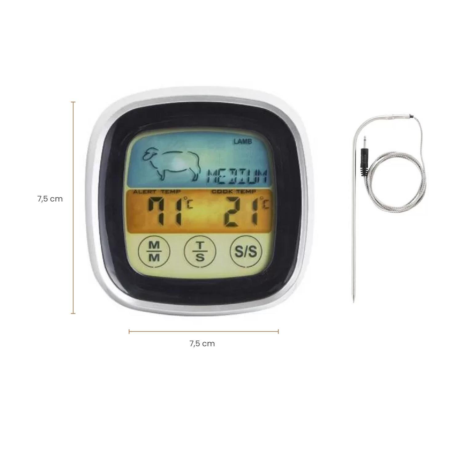 Termometro Inalámbrico Digital Con Sonda Para Carnes Dangrill-4