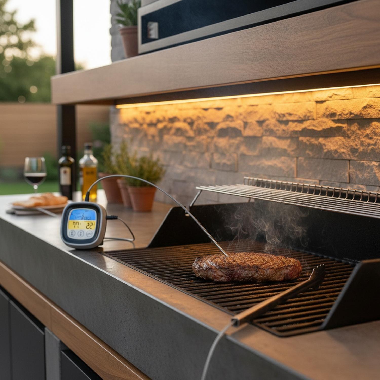 Termometro Inalámbrico Digital Con Sonda Para Carnes Dangrill-5