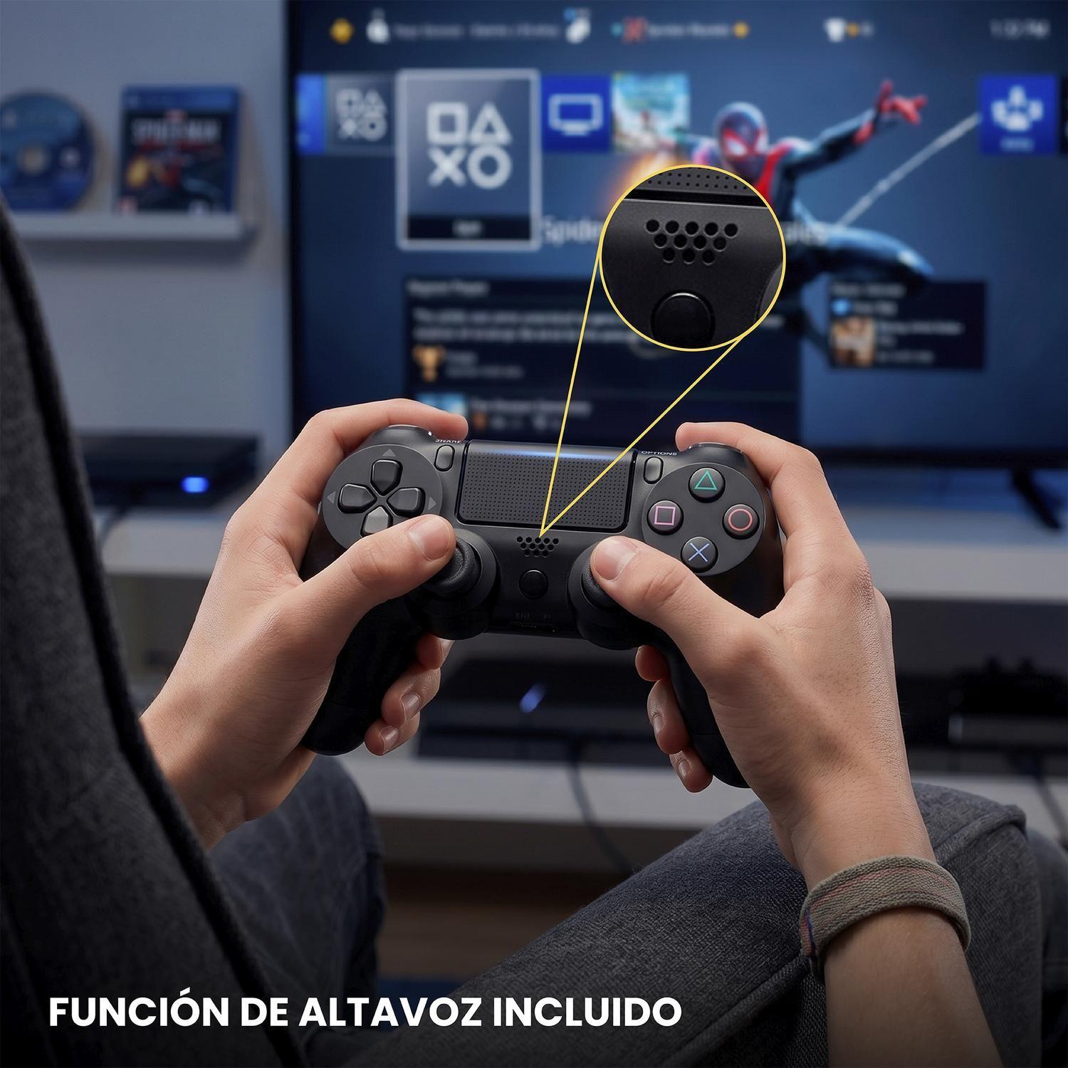 Control Joystick Inalámbrico compatible con PS4 Negro Levo-4