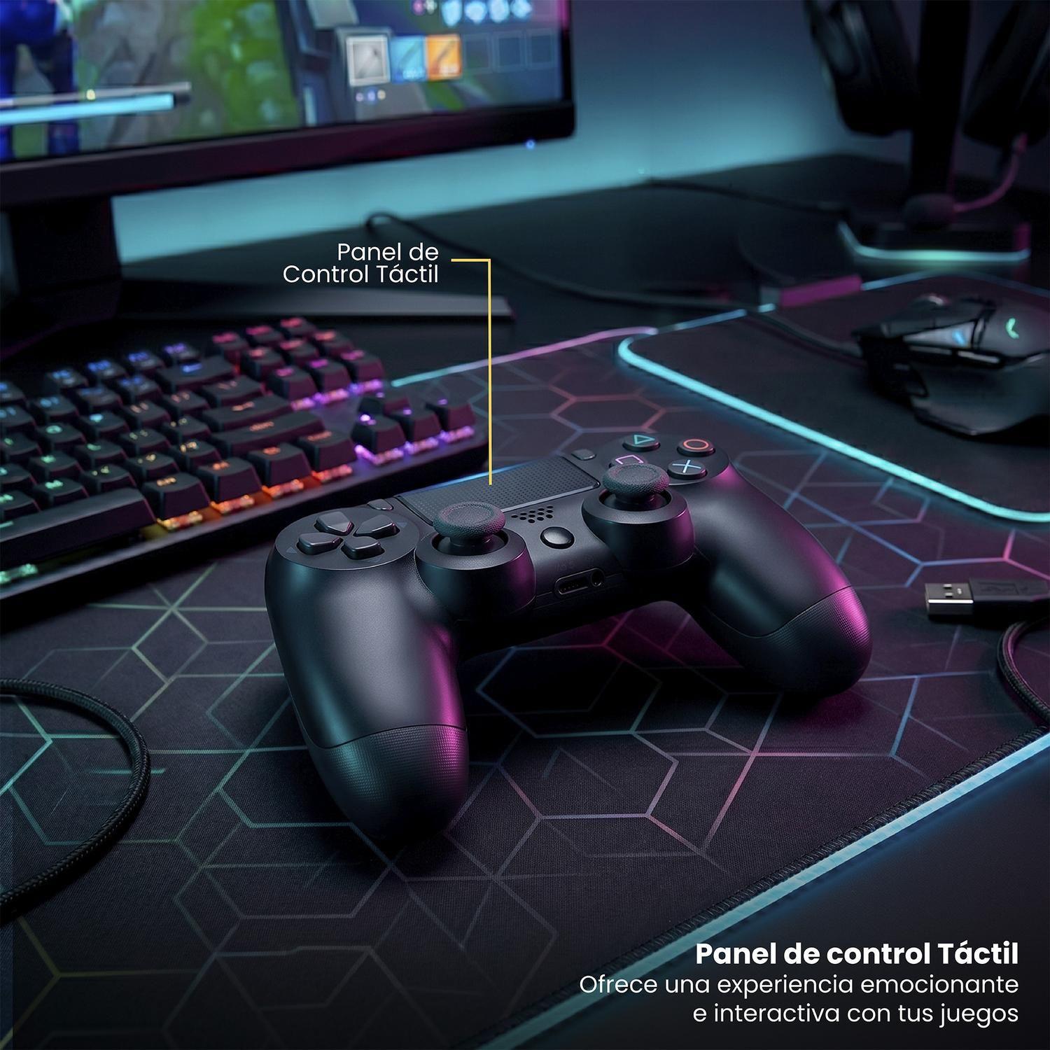 Control Joystick Inalámbrico compatible con PS4 Negro Levo-5
