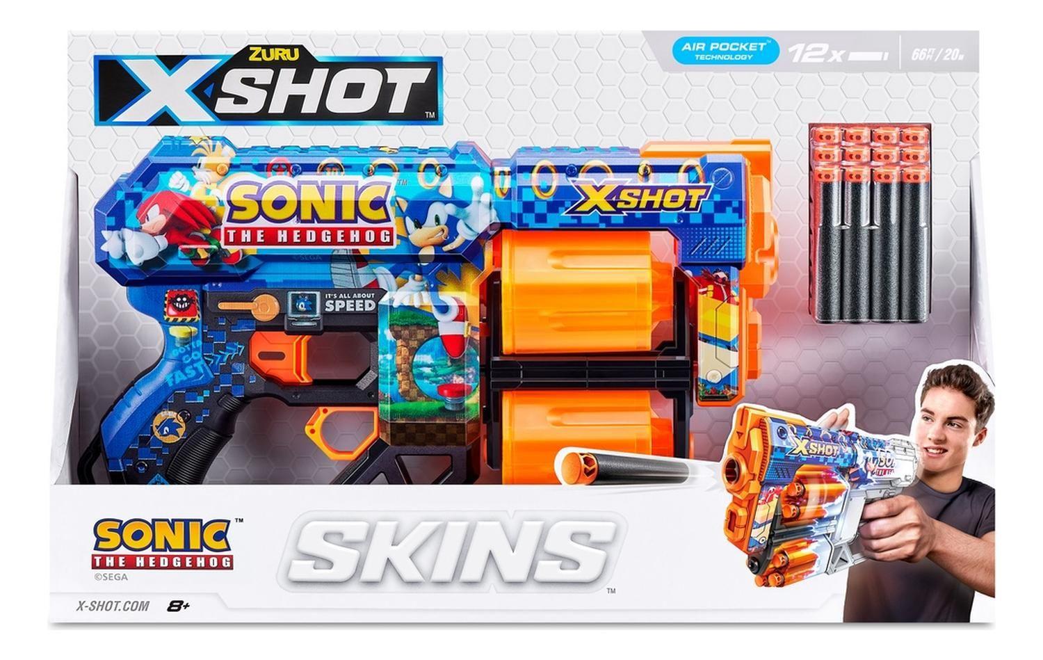 Lanzador Skin Sonic Con 12 Dardos X-Shot-3
