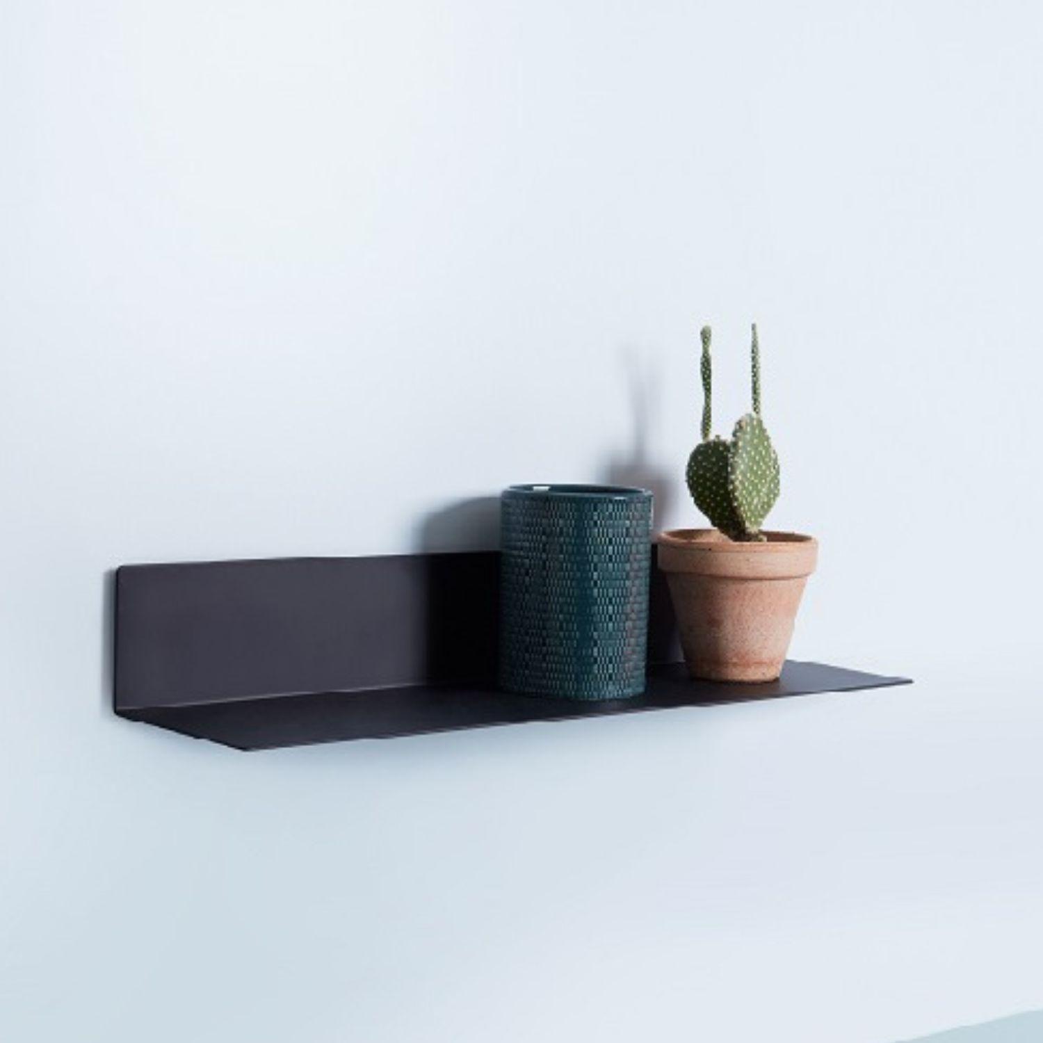 Repisa Flotante para Decoración de Metal Negro DAY-5