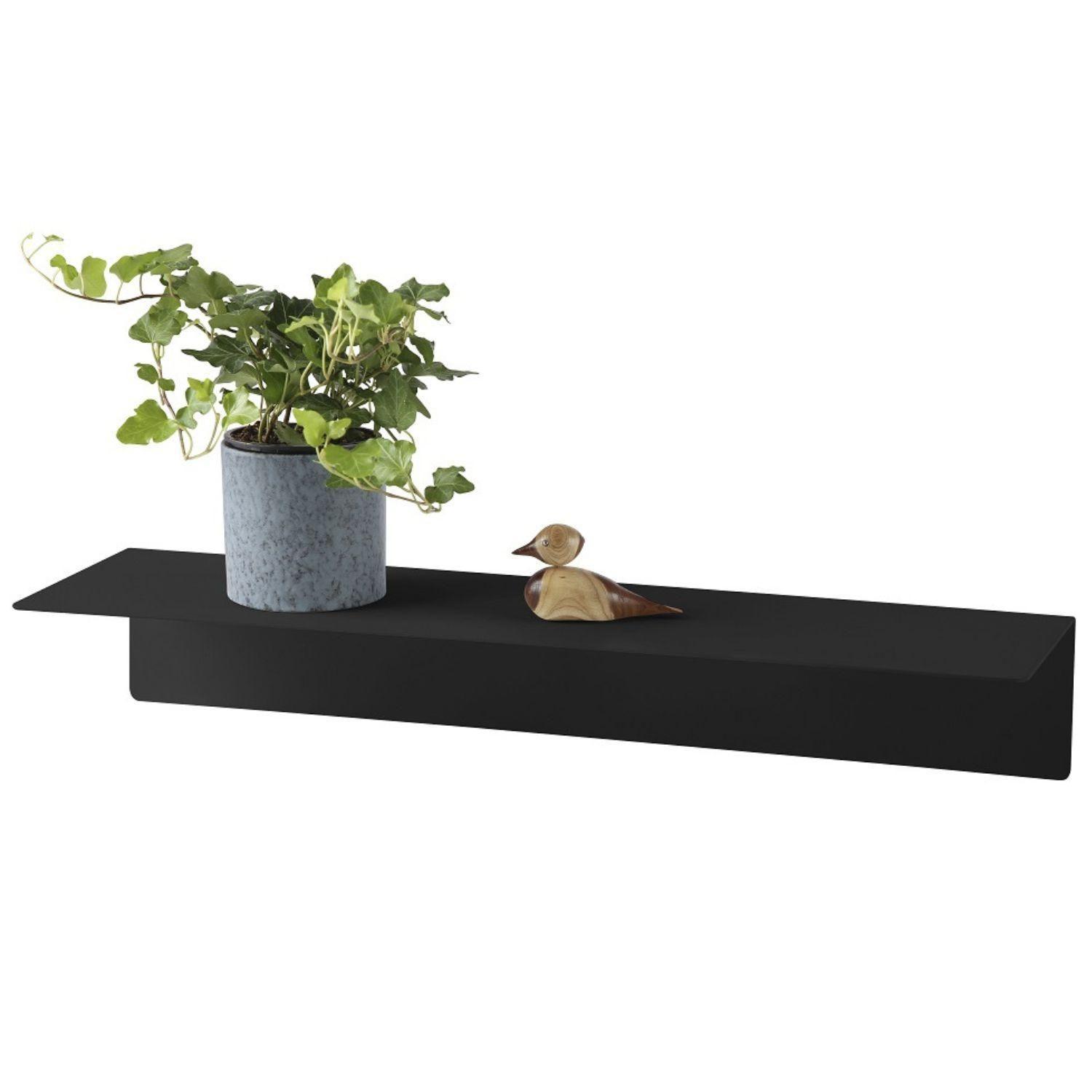 Repisa Flotante para Decoración de Metal Negro DAY-6