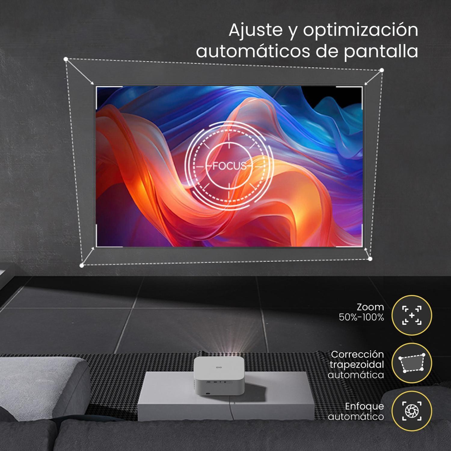 Proyector Portatil Smart Orion 12000lm WiFi BT Android Levo-5