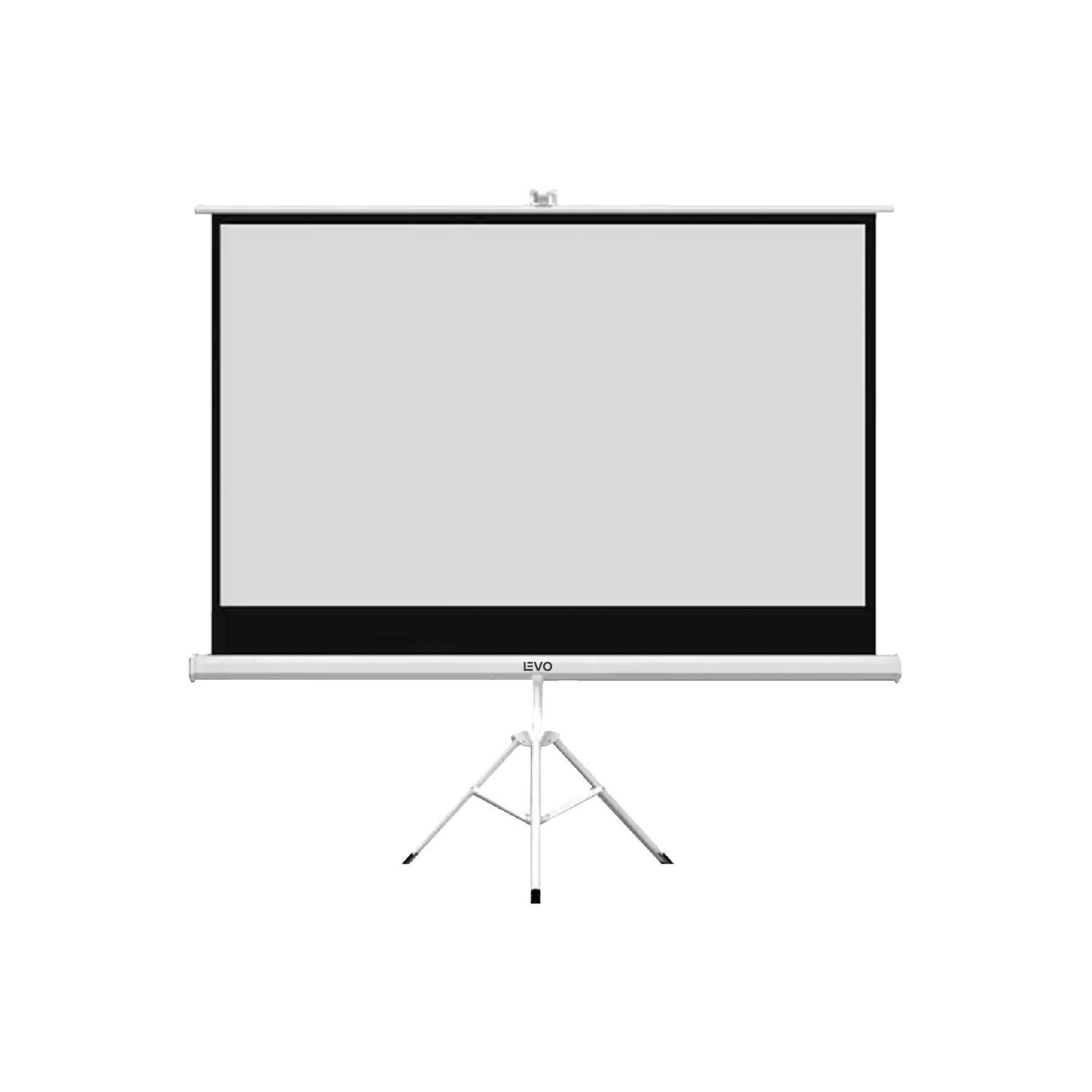 Proyector Portátil Hexa 8000lm + Telón 80" LEVO-4