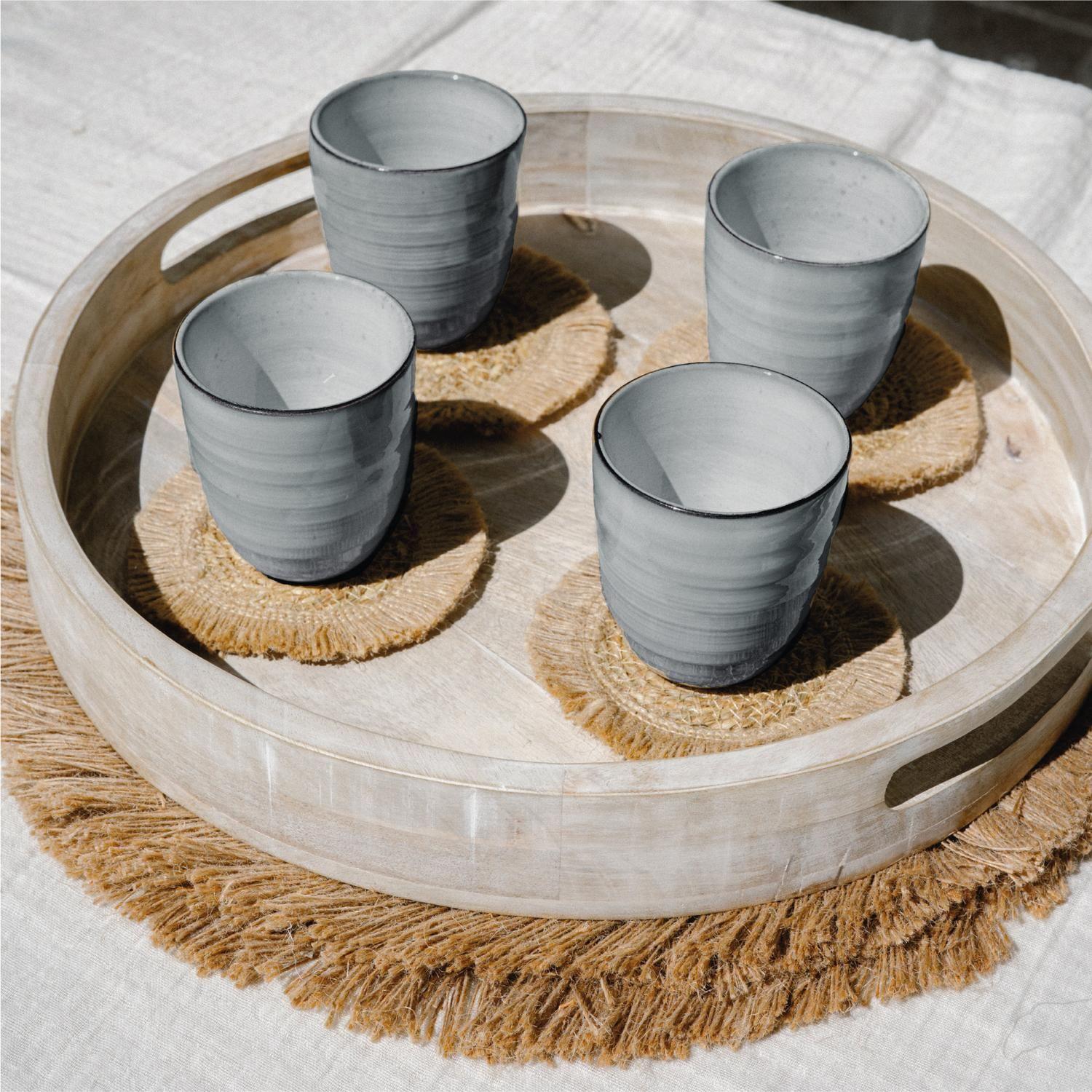 Set 8 Vasos Cerámica 270 ml Amalfi Simplit-4