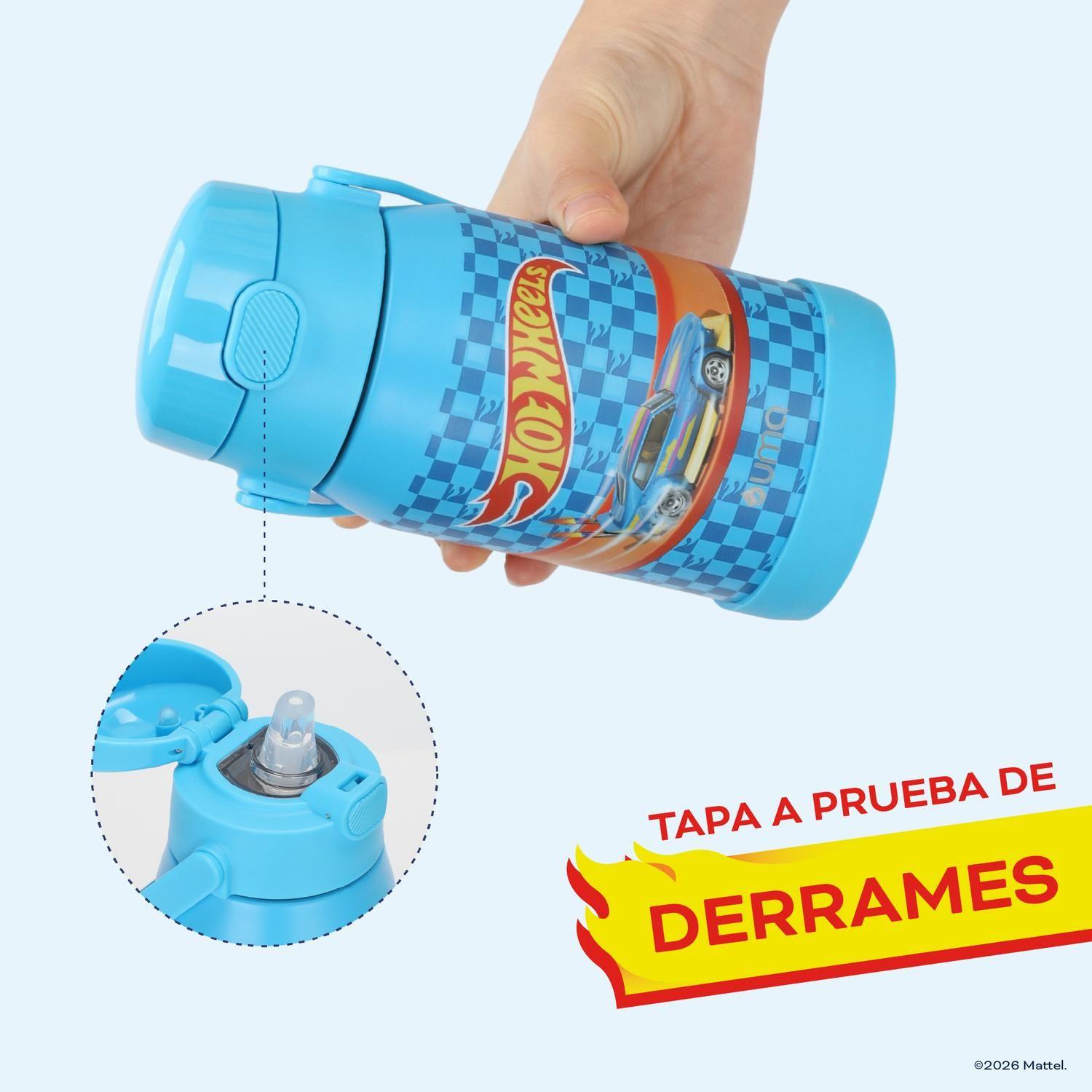 Botella Térmica Niños Hot Wheels Race 450ml Acero Inox UMA-2