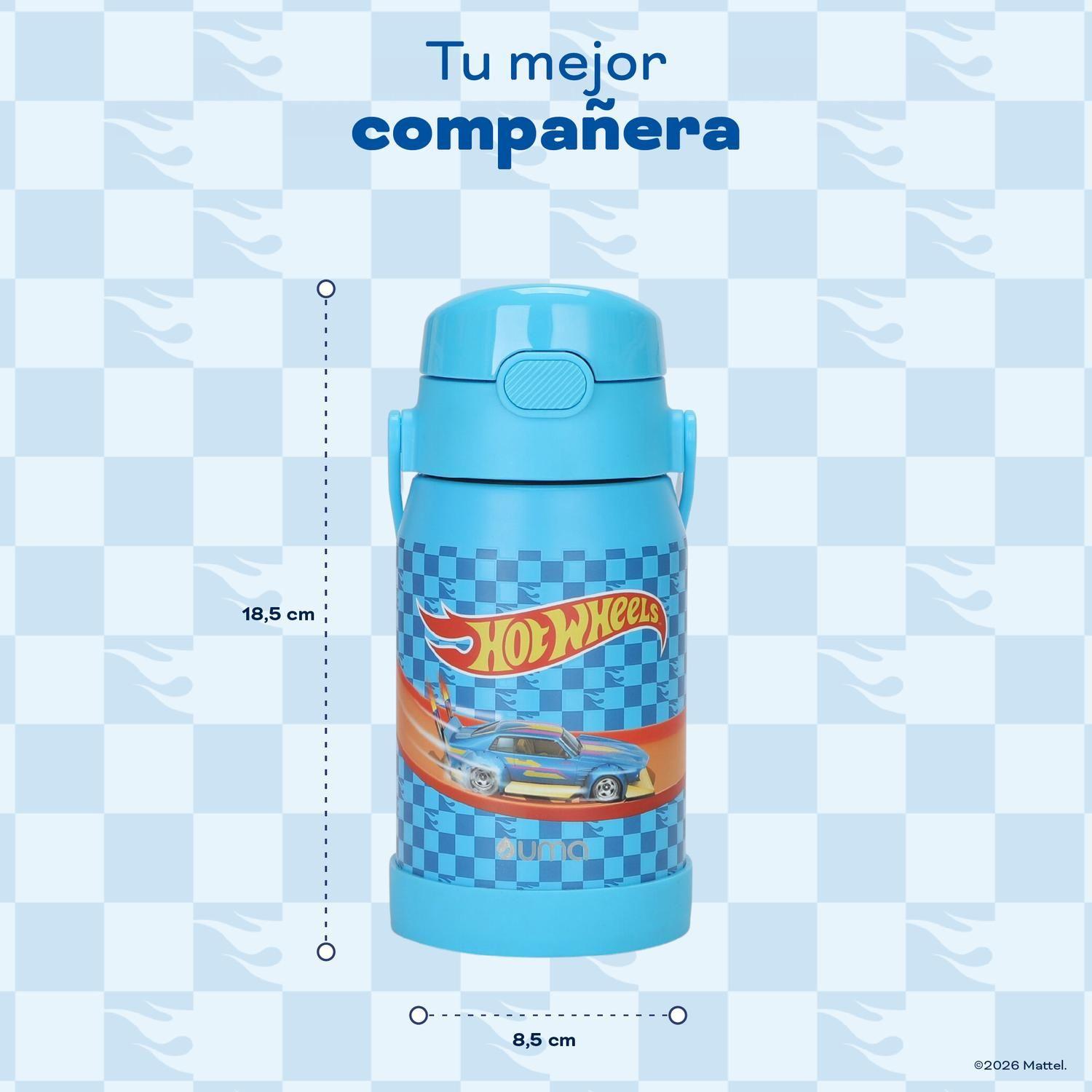 Botella Térmica Niños Hot Wheels Race 450ml Acero Inox UMA-5