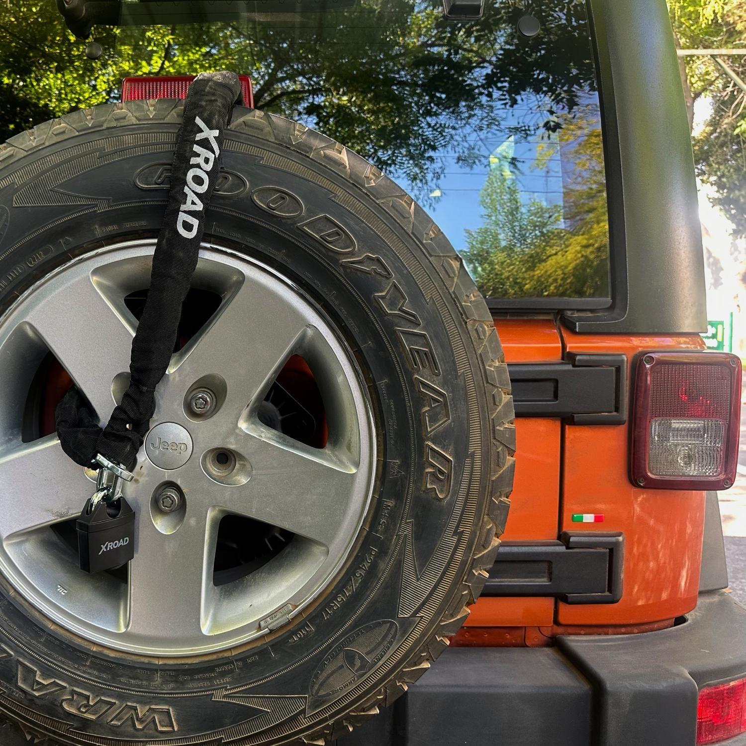 Cadena + Candado para Rueda de Repuesto Antirrobo XRoad-1