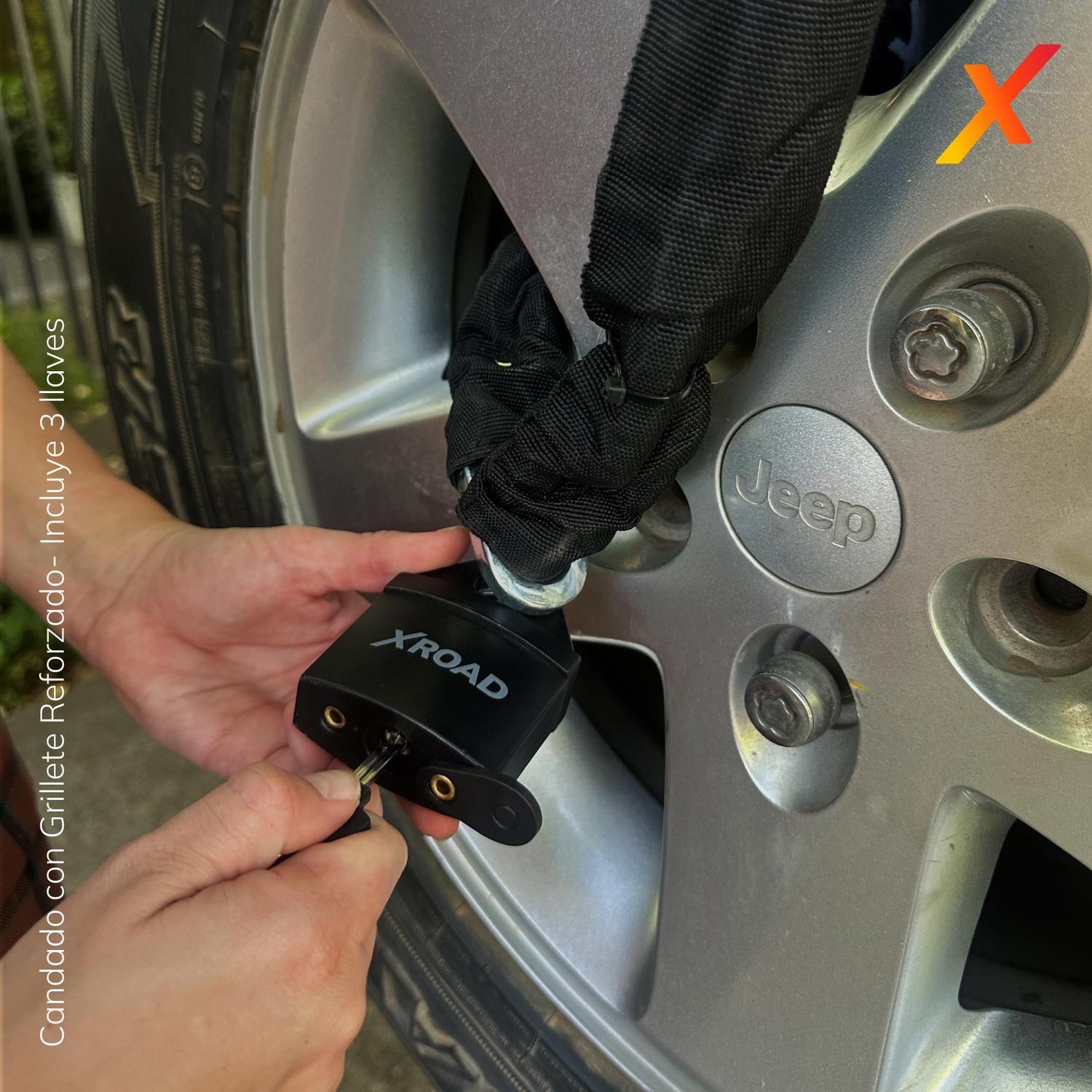 Cadena + Candado para Rueda de Repuesto Antirrobo XRoad-4