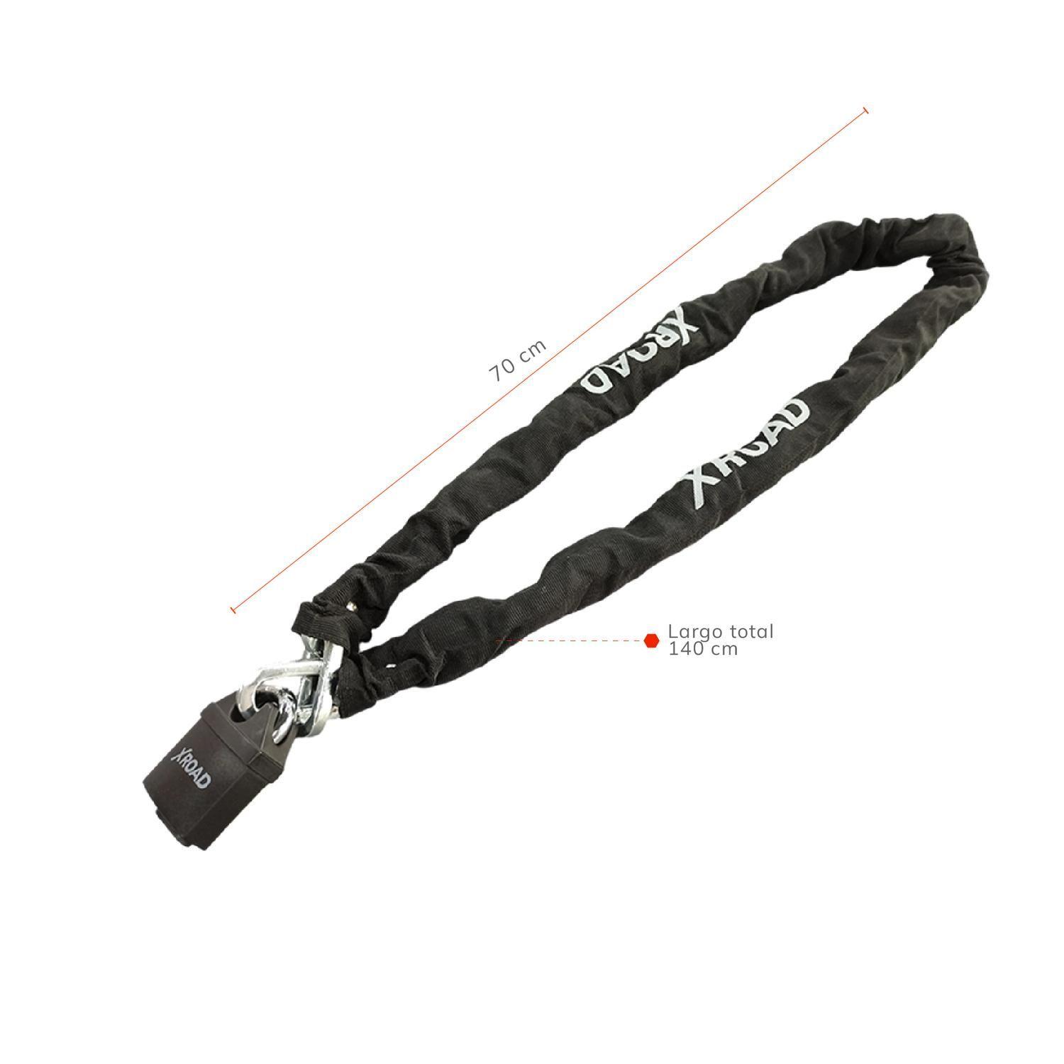 Cadena + Candado para Rueda de Repuesto Antirrobo XRoad-5