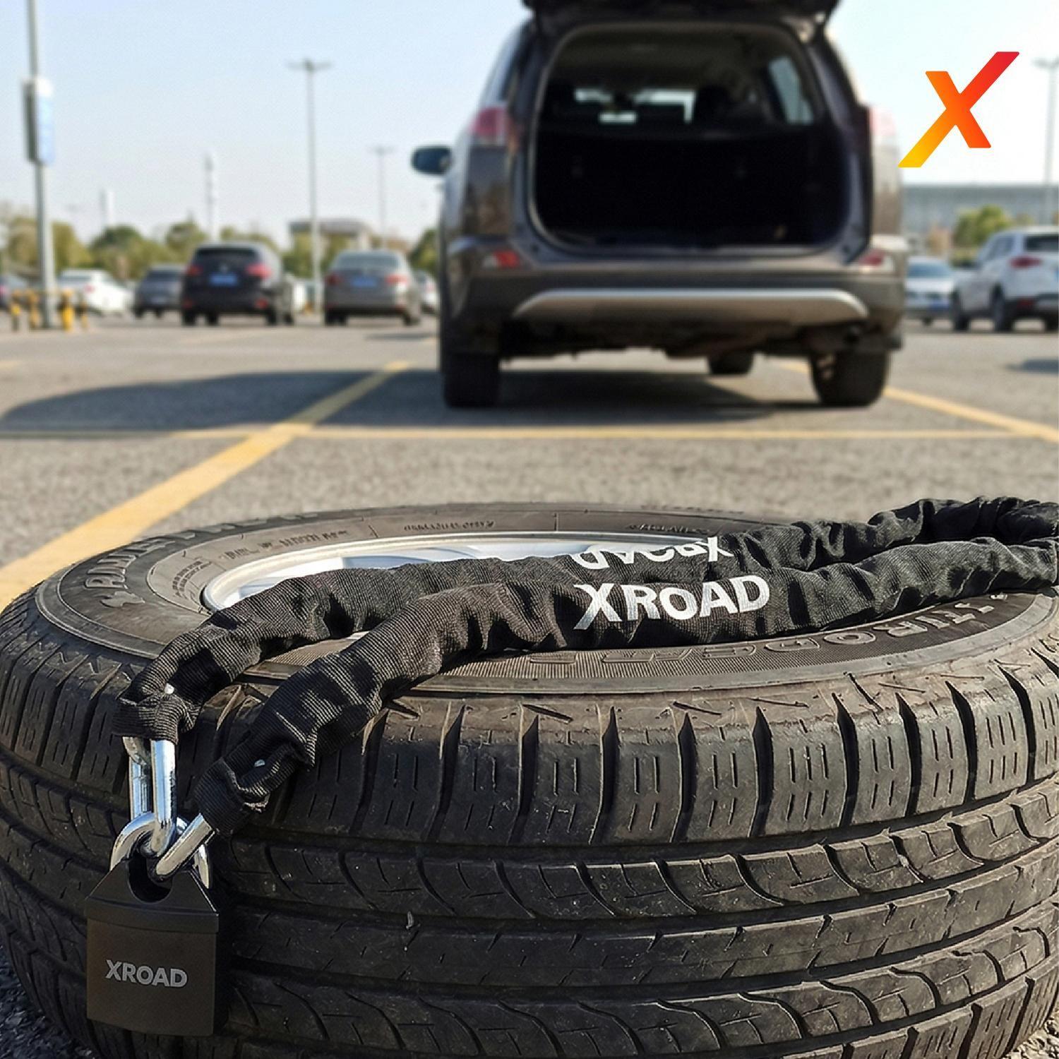 Cadena + Candado para Rueda de Repuesto Antirrobo XRoad-6