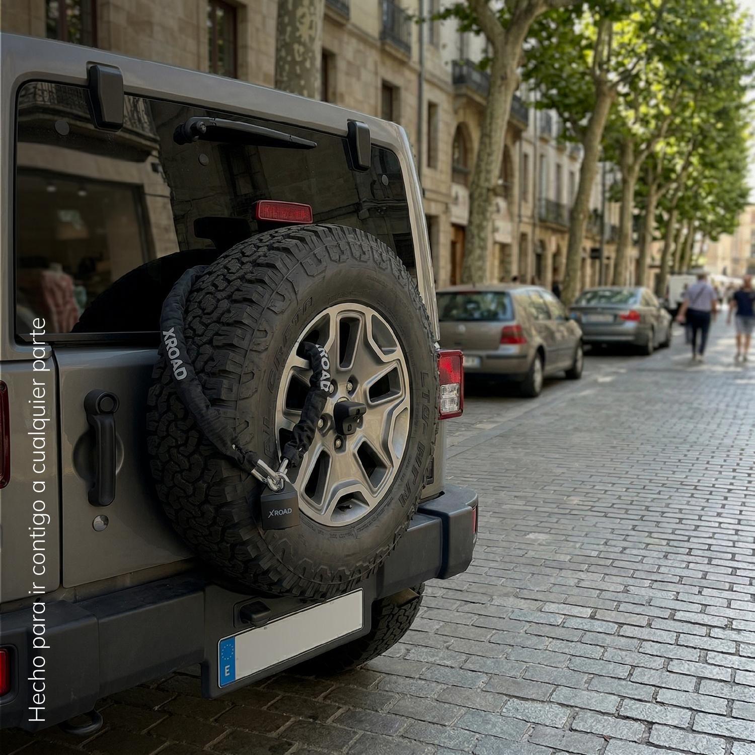 Cadena + Candado para Rueda de Repuesto Antirrobo XRoad-7