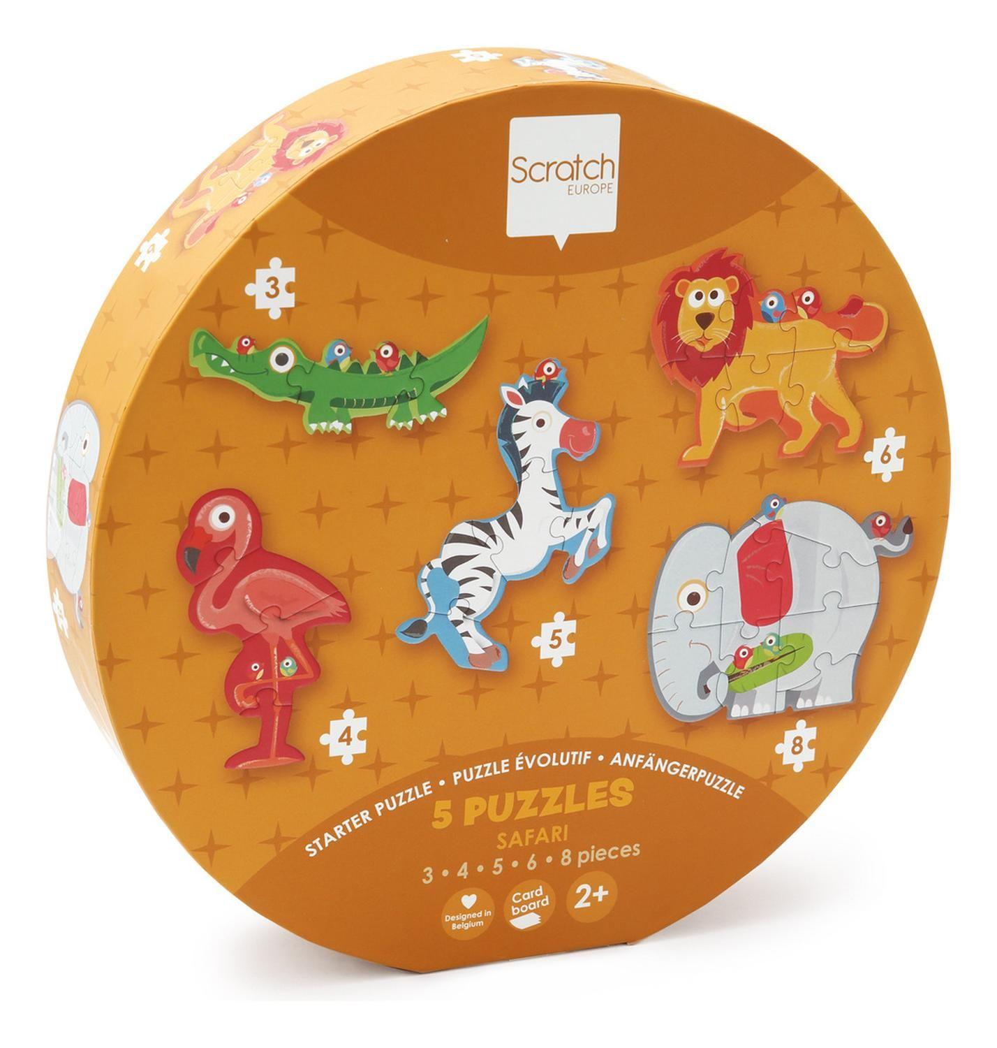 Puzzle Progresivo Safari 5 Puzzles Scratch Europe-6