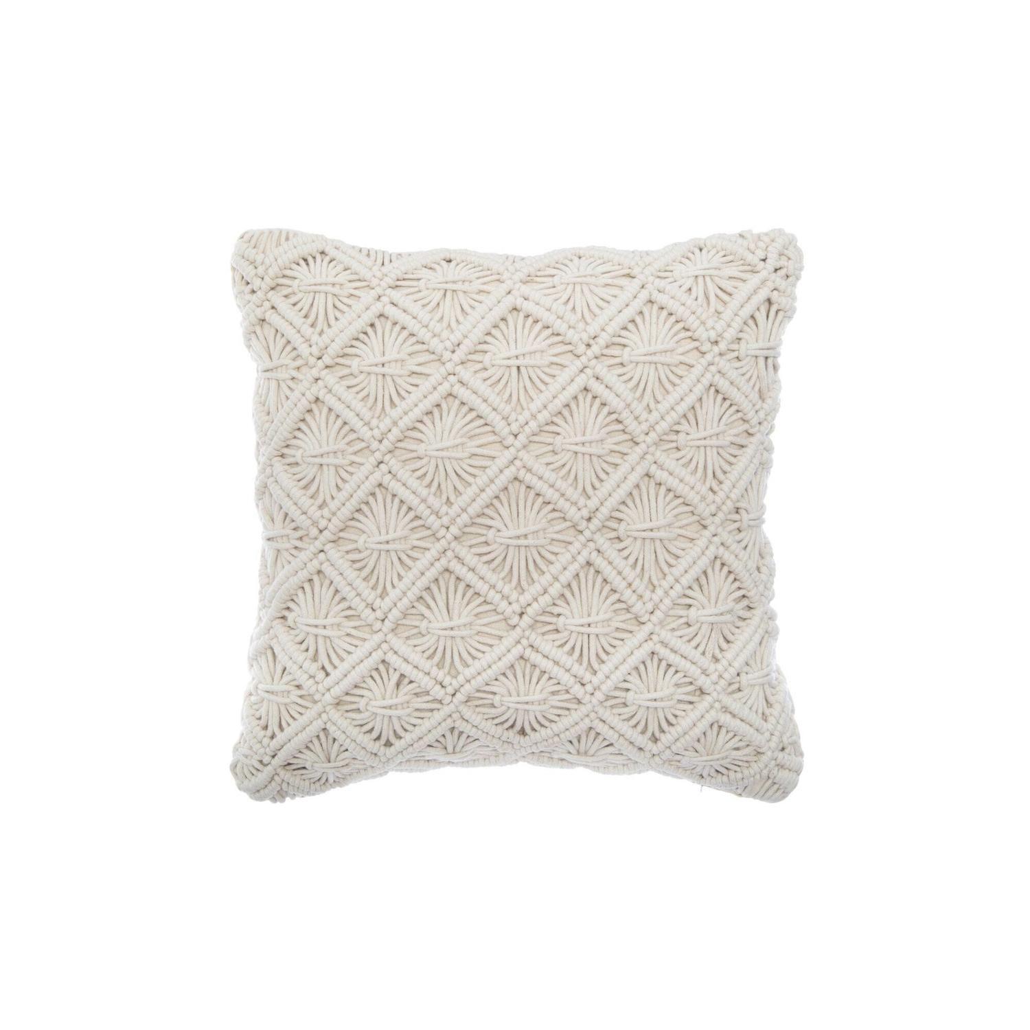 Cojín Ete Macrame 40 x 40 cm Atmosphera-0