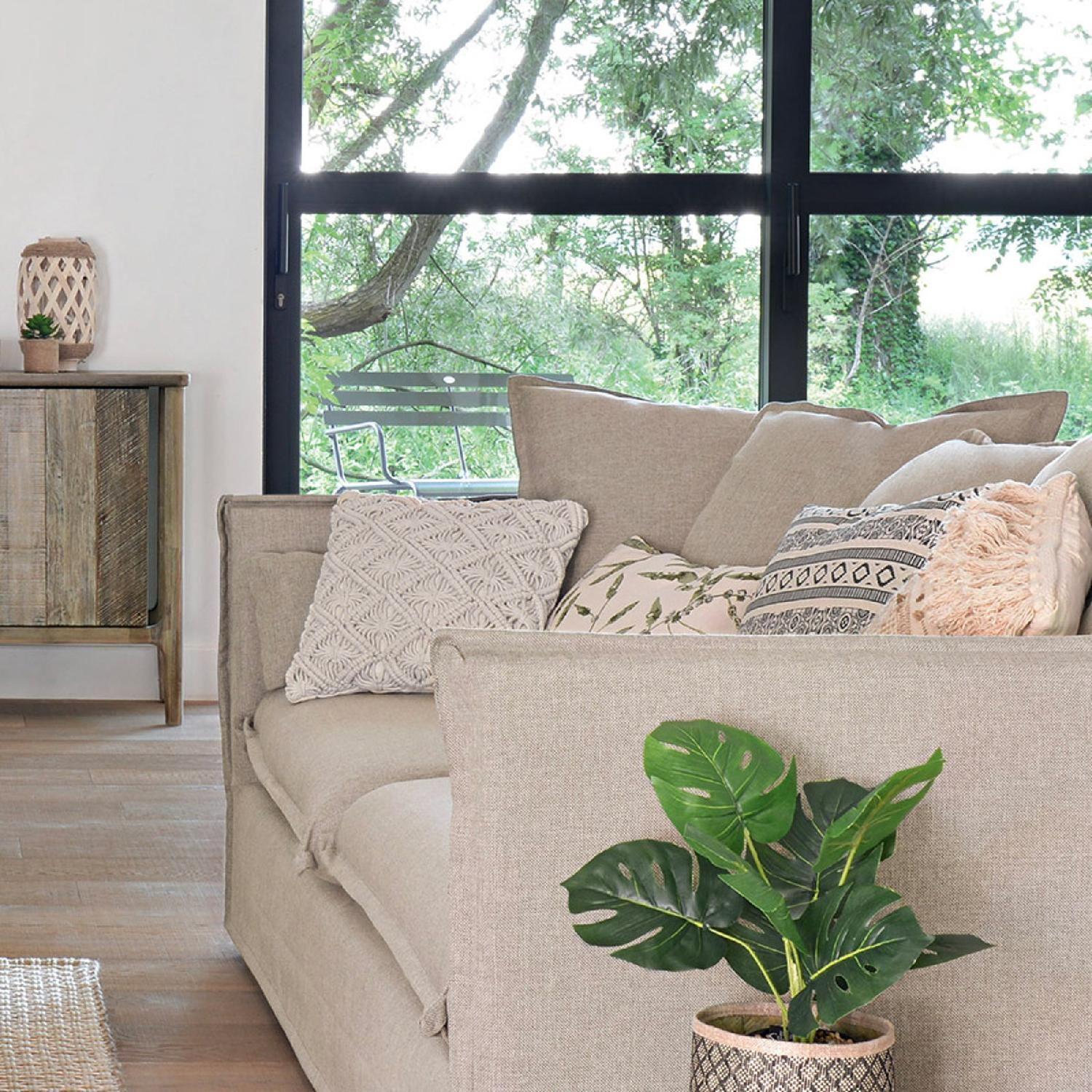 Cojín Ete Macrame 40 x 40 cm Atmosphera-1