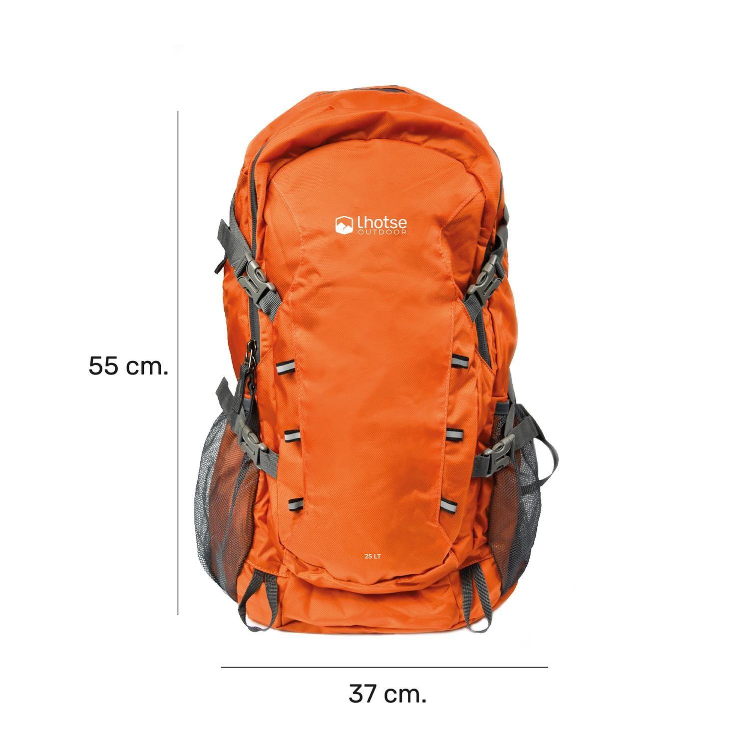 Mochila Outdoor Lhotse Plegable 25Lt Naranja-2