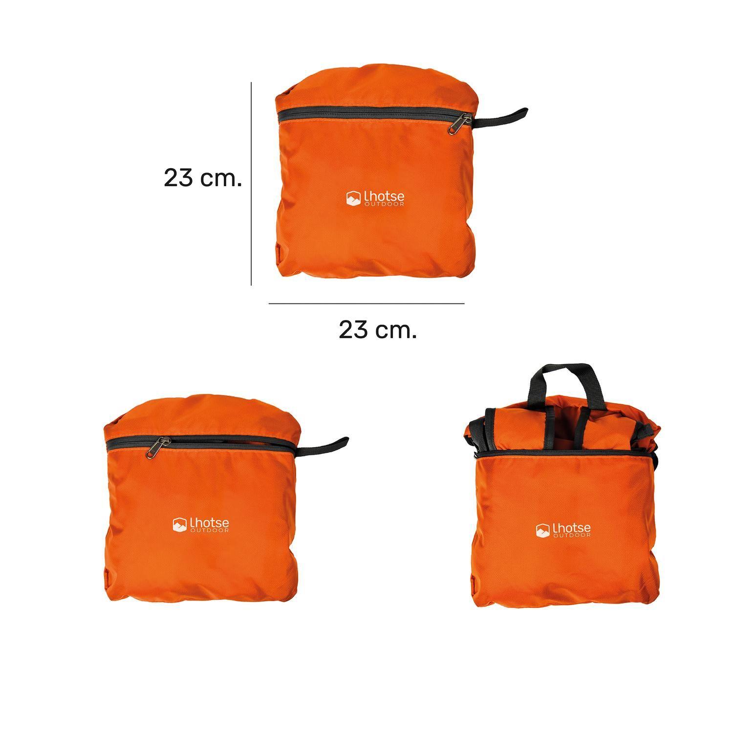 Mochila Outdoor Lhotse Plegable 25Lt Naranja-4