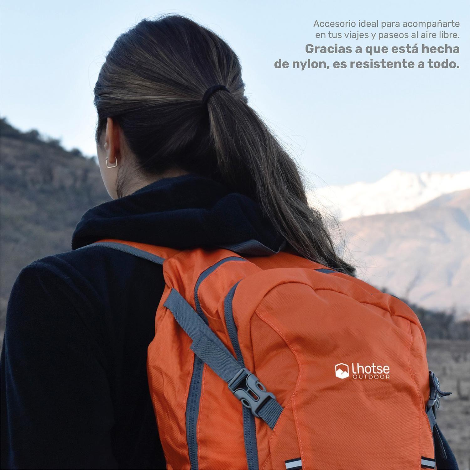 Mochila Outdoor Lhotse Plegable 25Lt Naranja-6