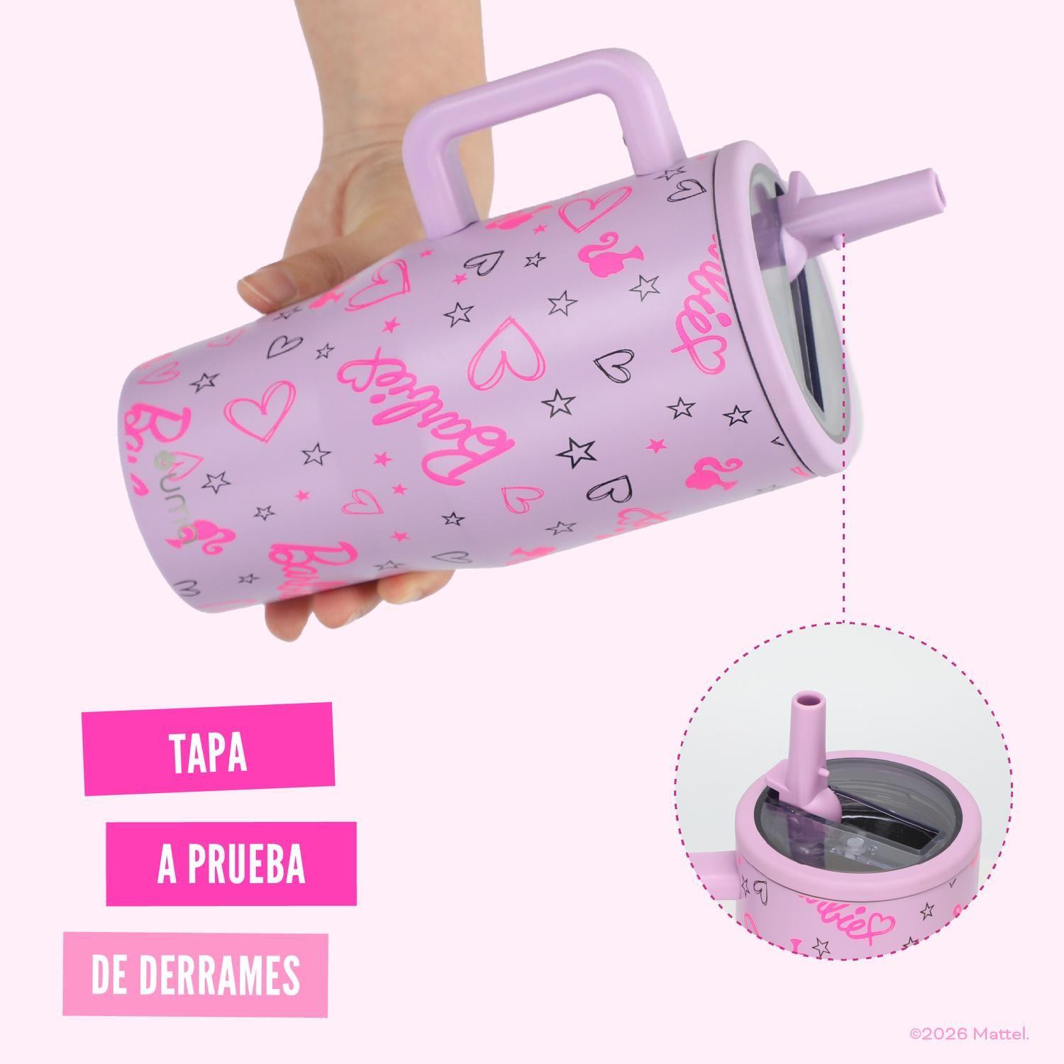 Vaso Térmico Tumbler Mug Barbie Love 590ml Acero Inox UMA-2