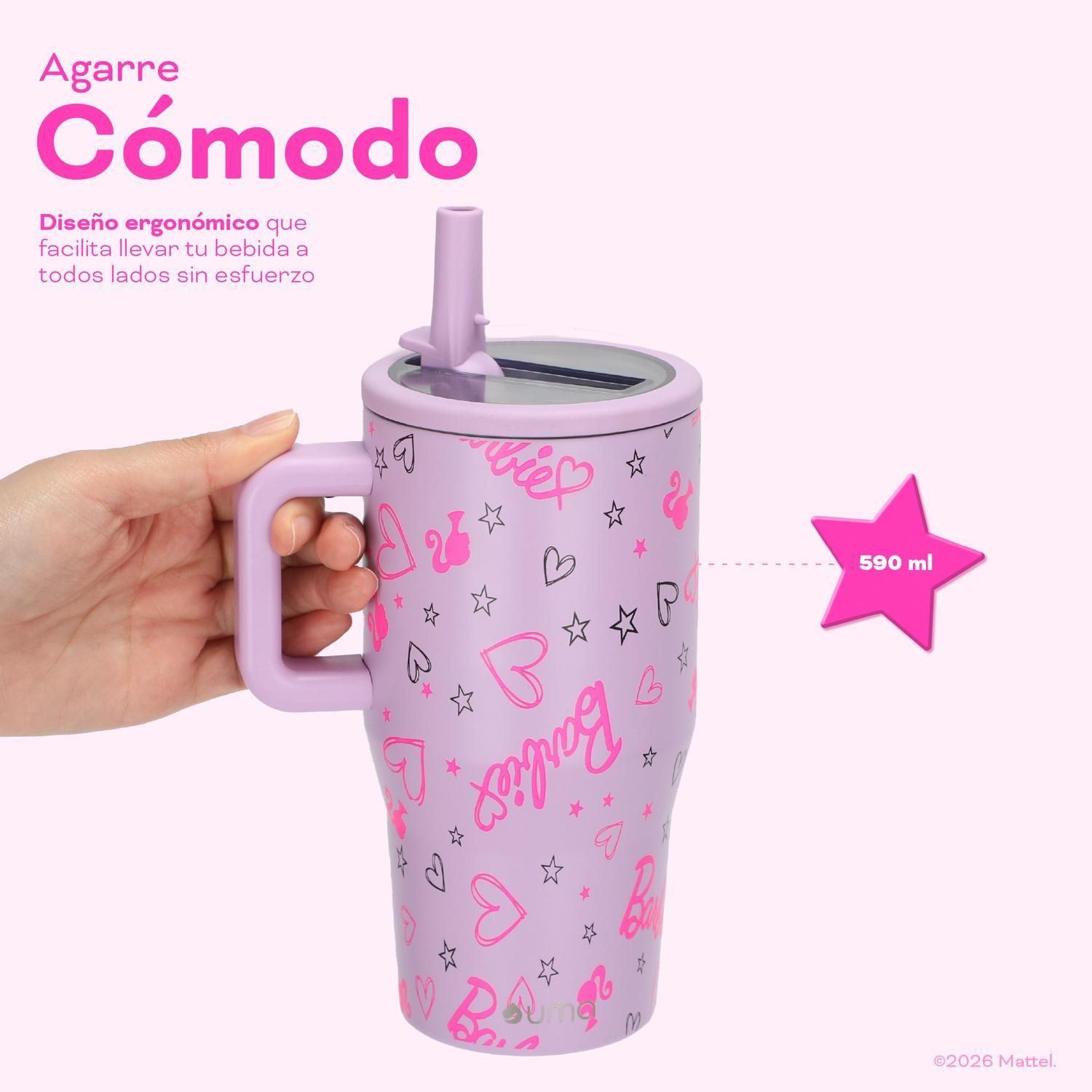 Vaso Térmico Tumbler Mug Barbie Love 590ml Acero Inox UMA-4