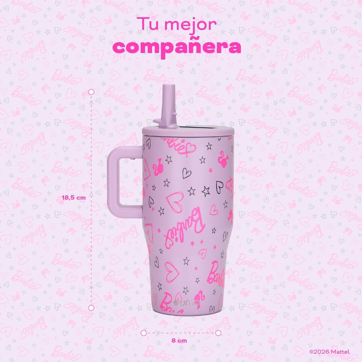 Vaso Térmico Tumbler Mug Barbie Love 590ml Acero Inox UMA-5