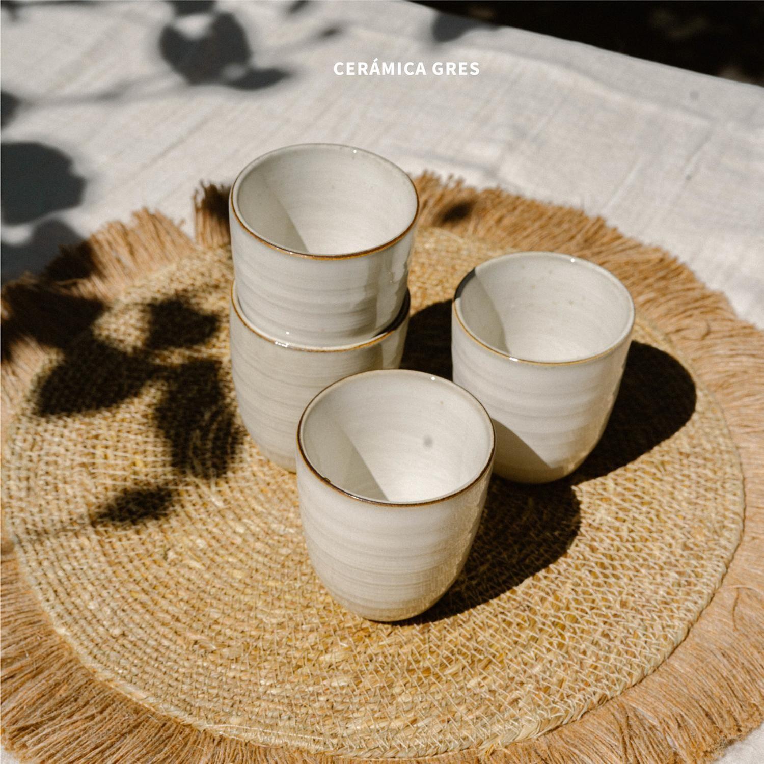 Set 4 Vasos Cerámica 270 ml Siena Simplit-3