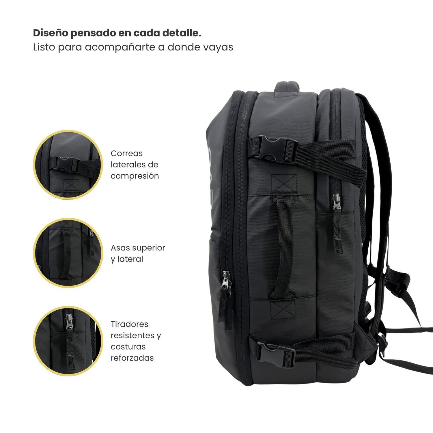 Mochila de Viaje AeroSuite 30 L Negra Levo-3