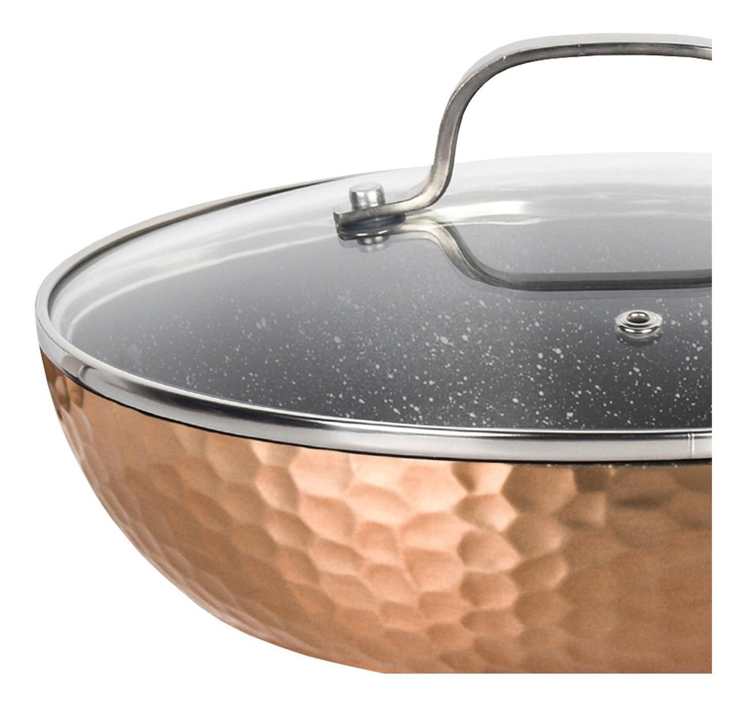 Kit Sartén Antiadherente Copper + Set 12 Utensilios Simplit-3
