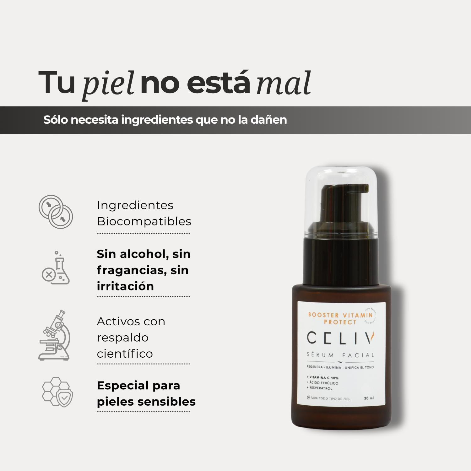 Sérum Vitamina C Antioxidante 30ml Iluminador CELIV-7