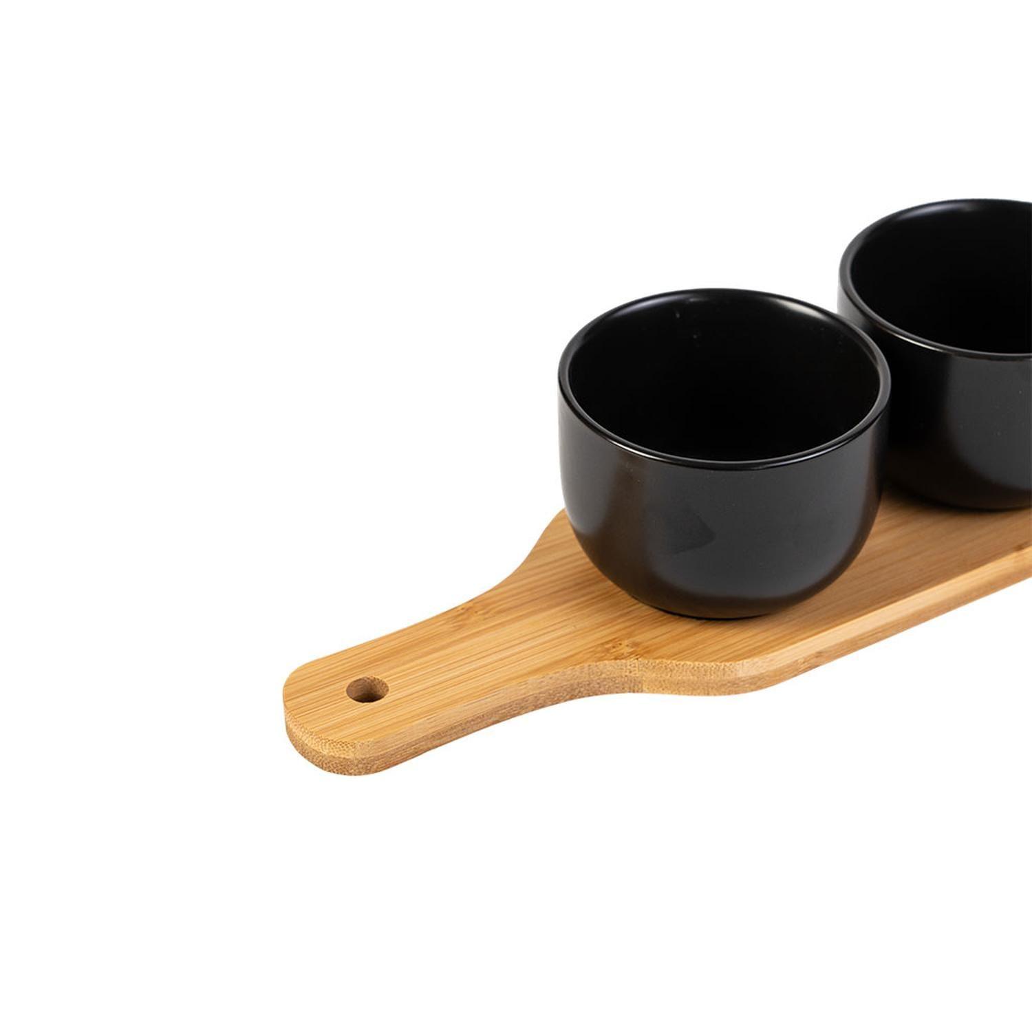 Set Tabla + 4 Posillos Aperitivo Black Ed Secret de Gourmet-2