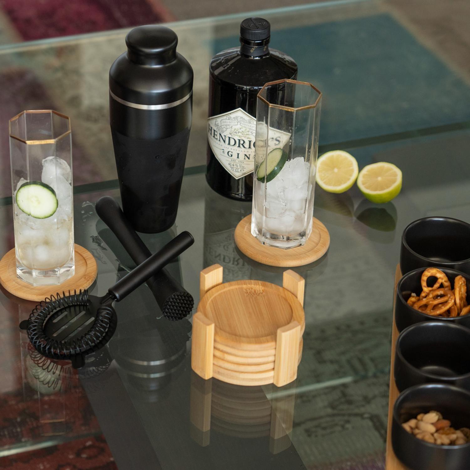 Set Tabla + 4 Posillos Aperitivo Black Ed Secret de Gourmet-3