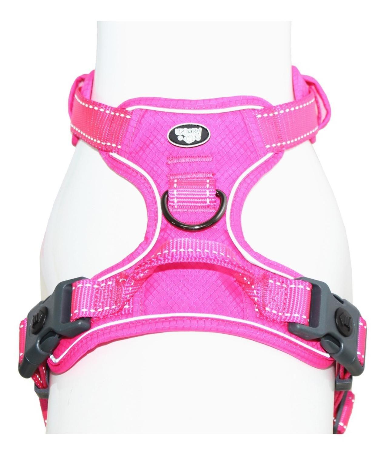 Arnés Deportivo De Control M Fucsia Perro Mascan-3